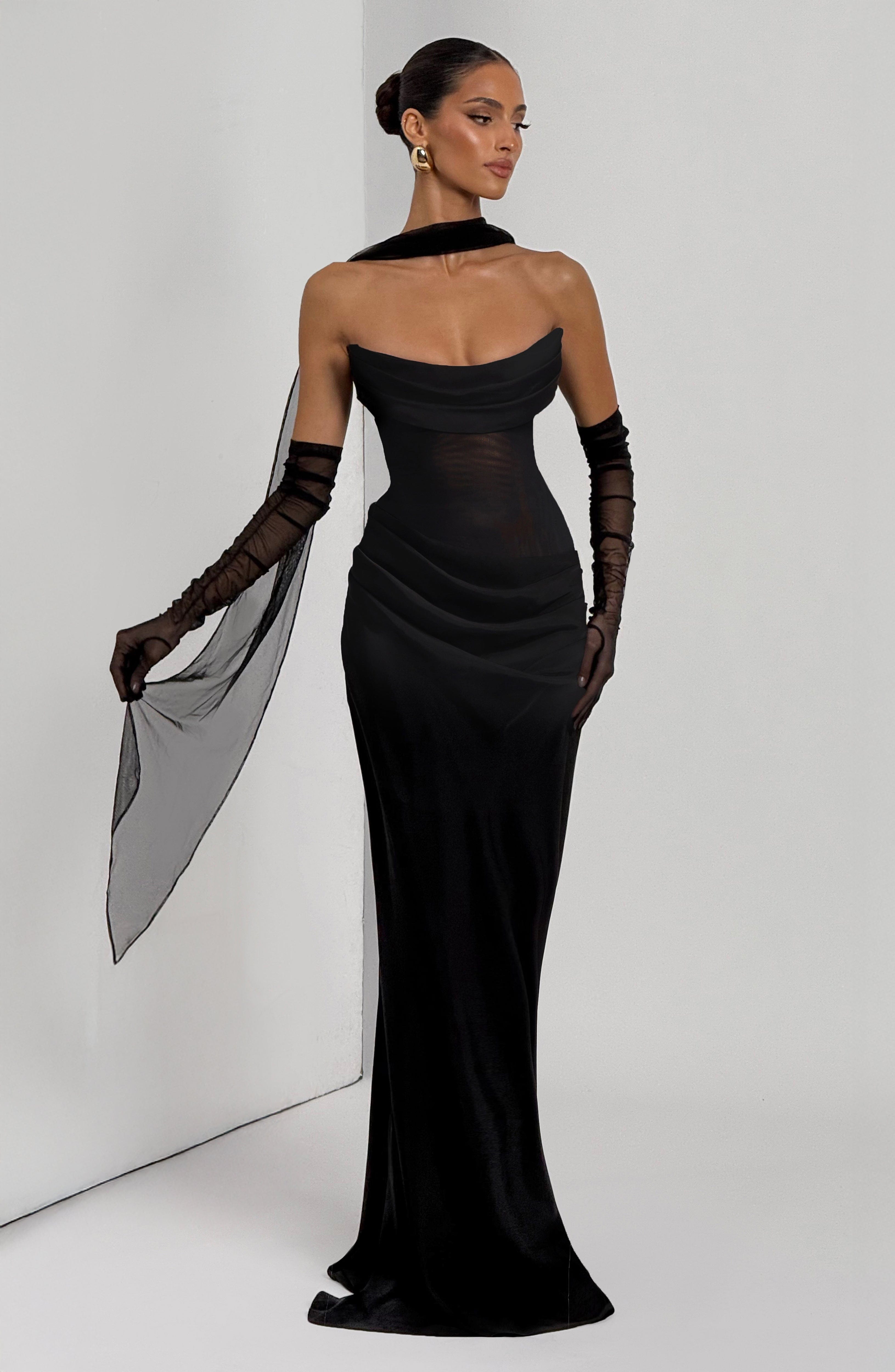minilena Liora Maxi Dress Black