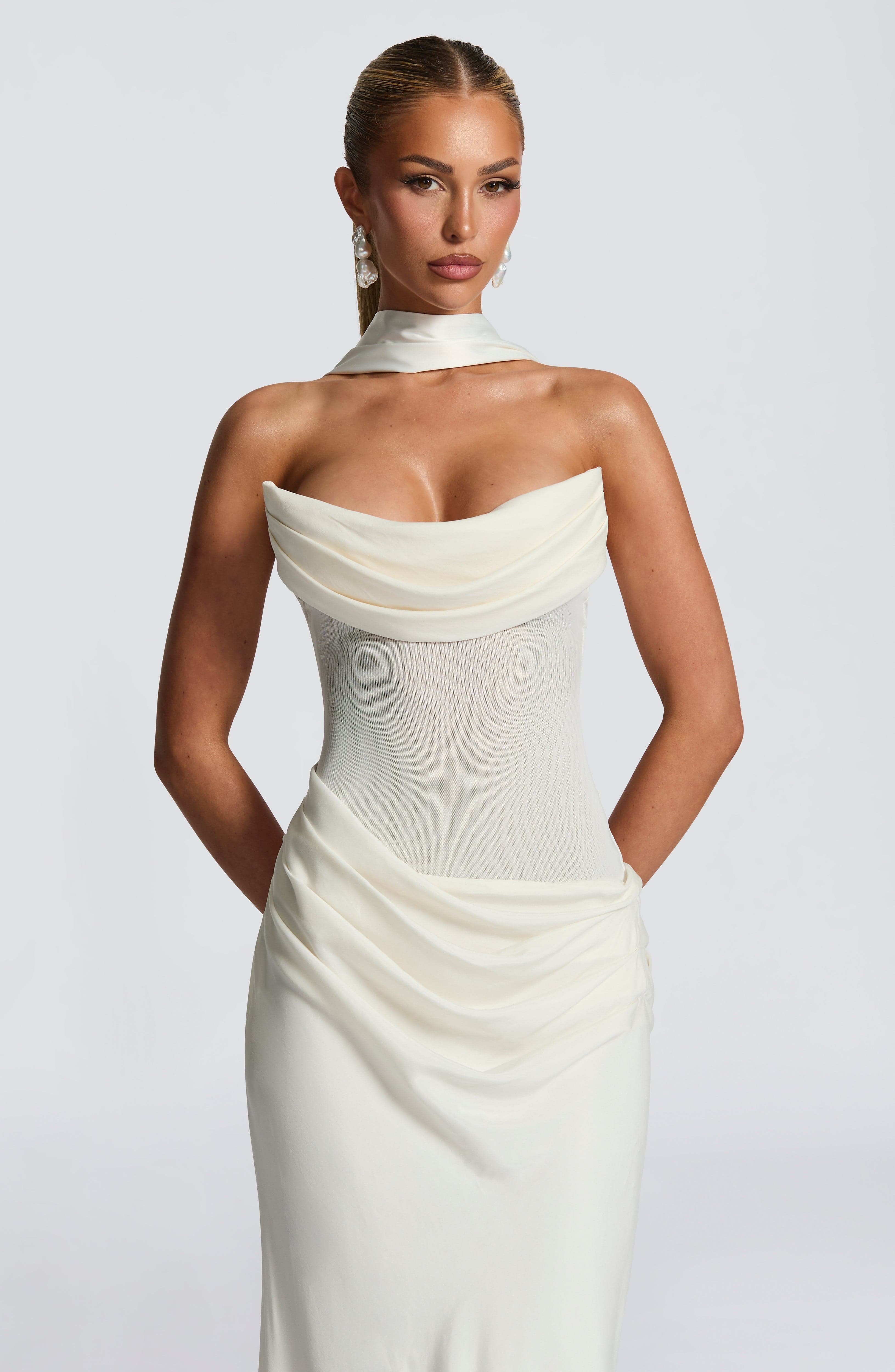 minilena Liora Maxi Dress Ivory