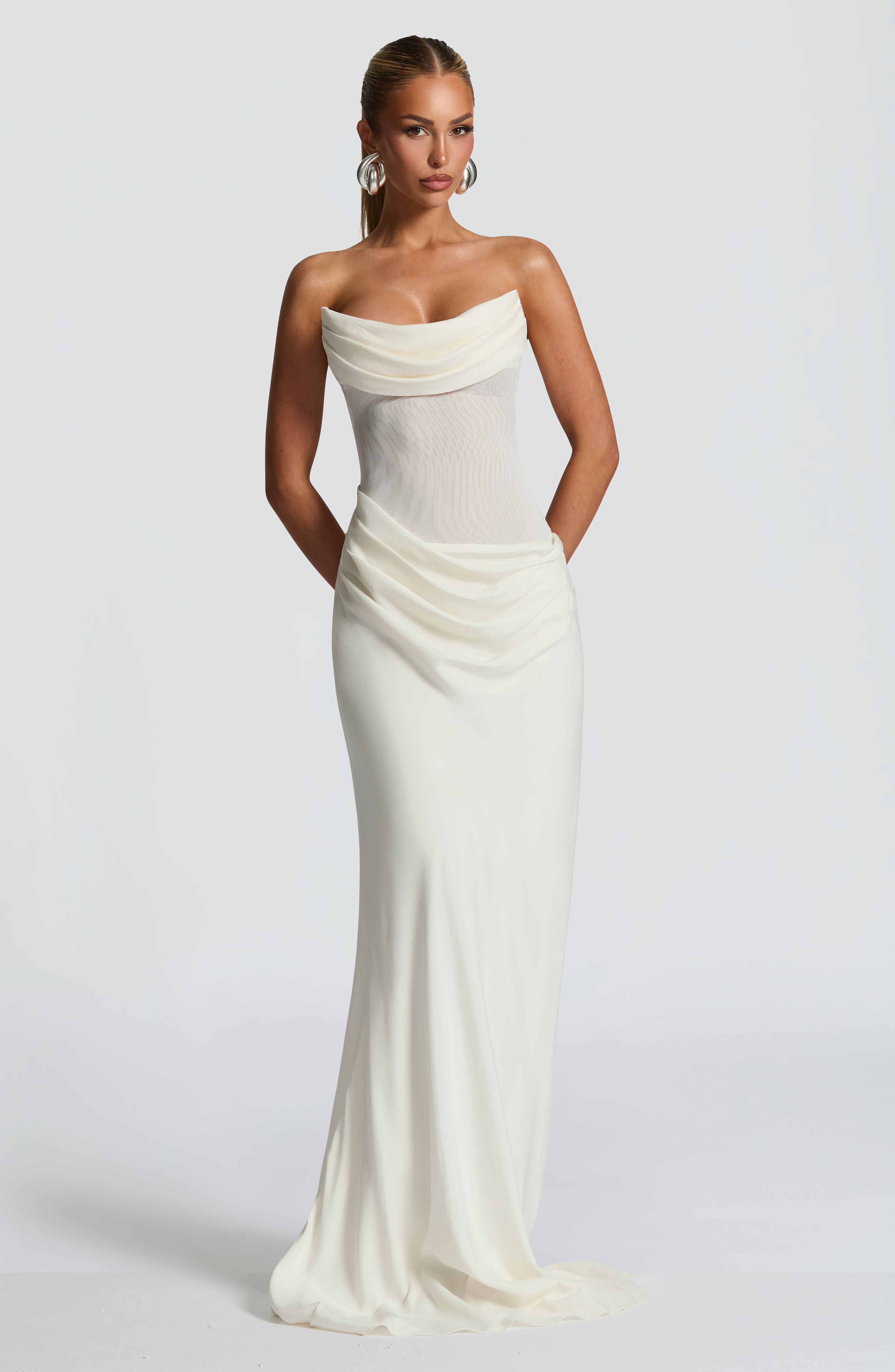 minilena Liora Maxi Dress Ivory