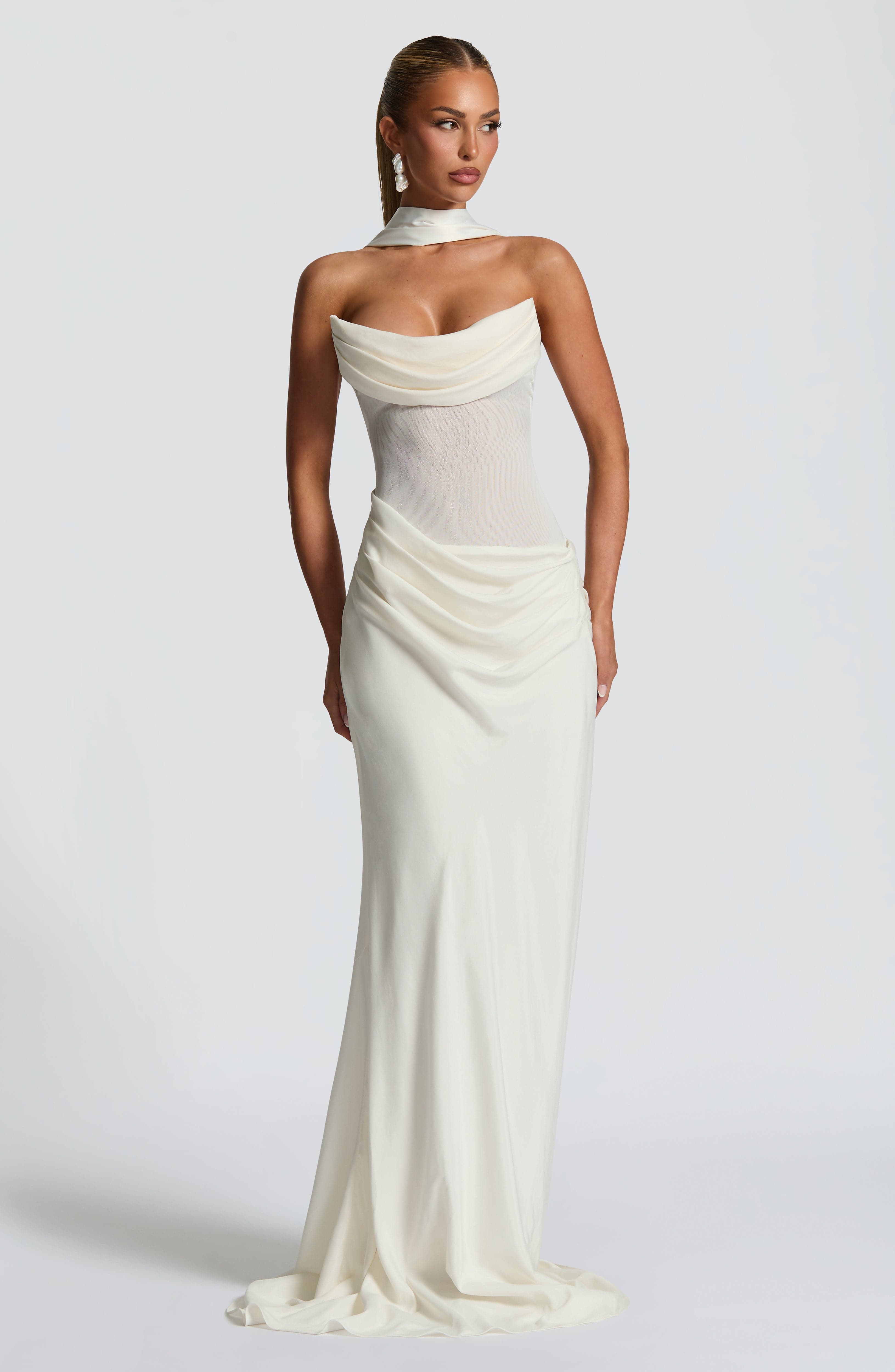 minilena Liora Maxi Dress Ivory