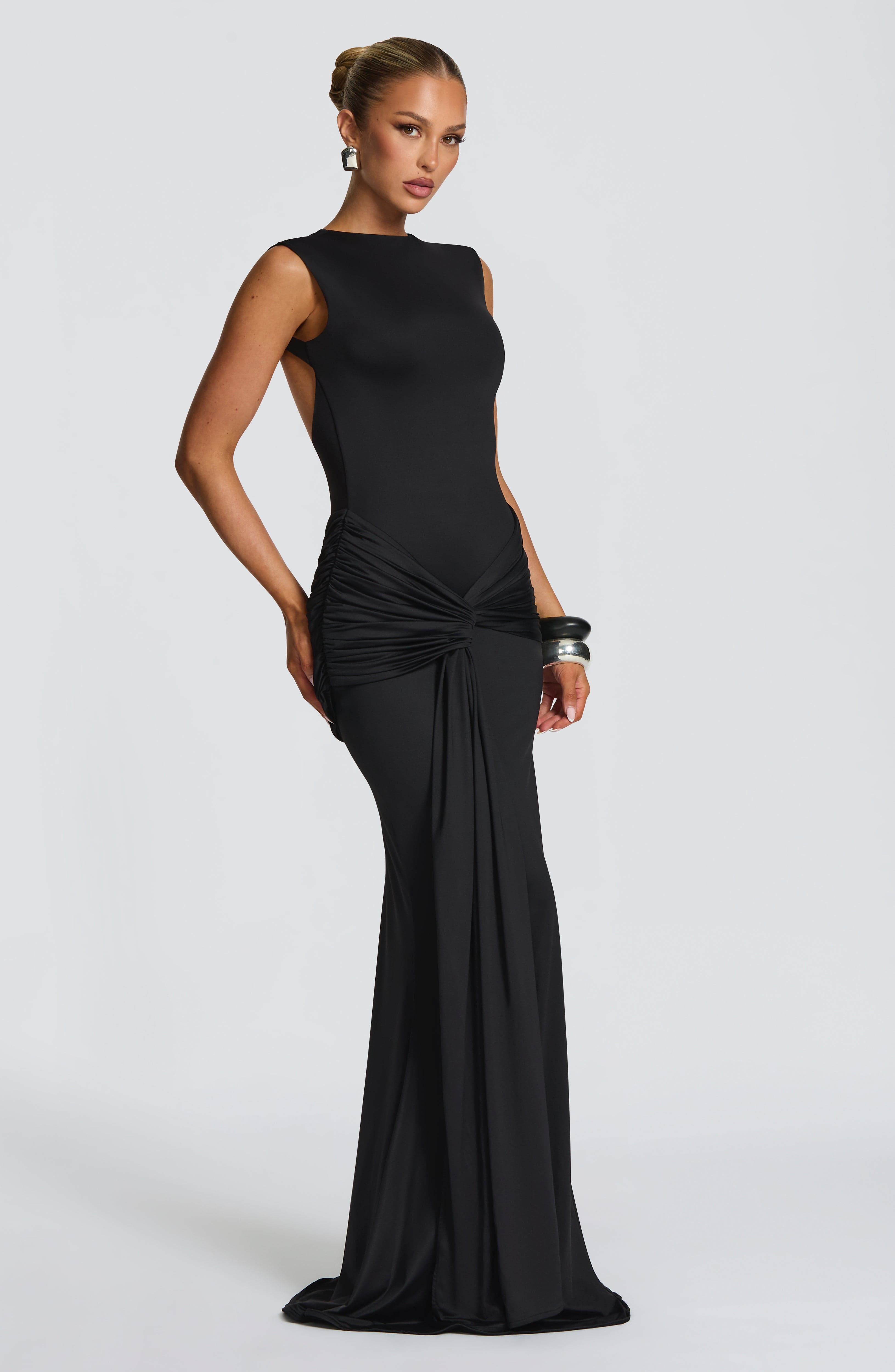 minilena Lorenza Maxi Dress Black
