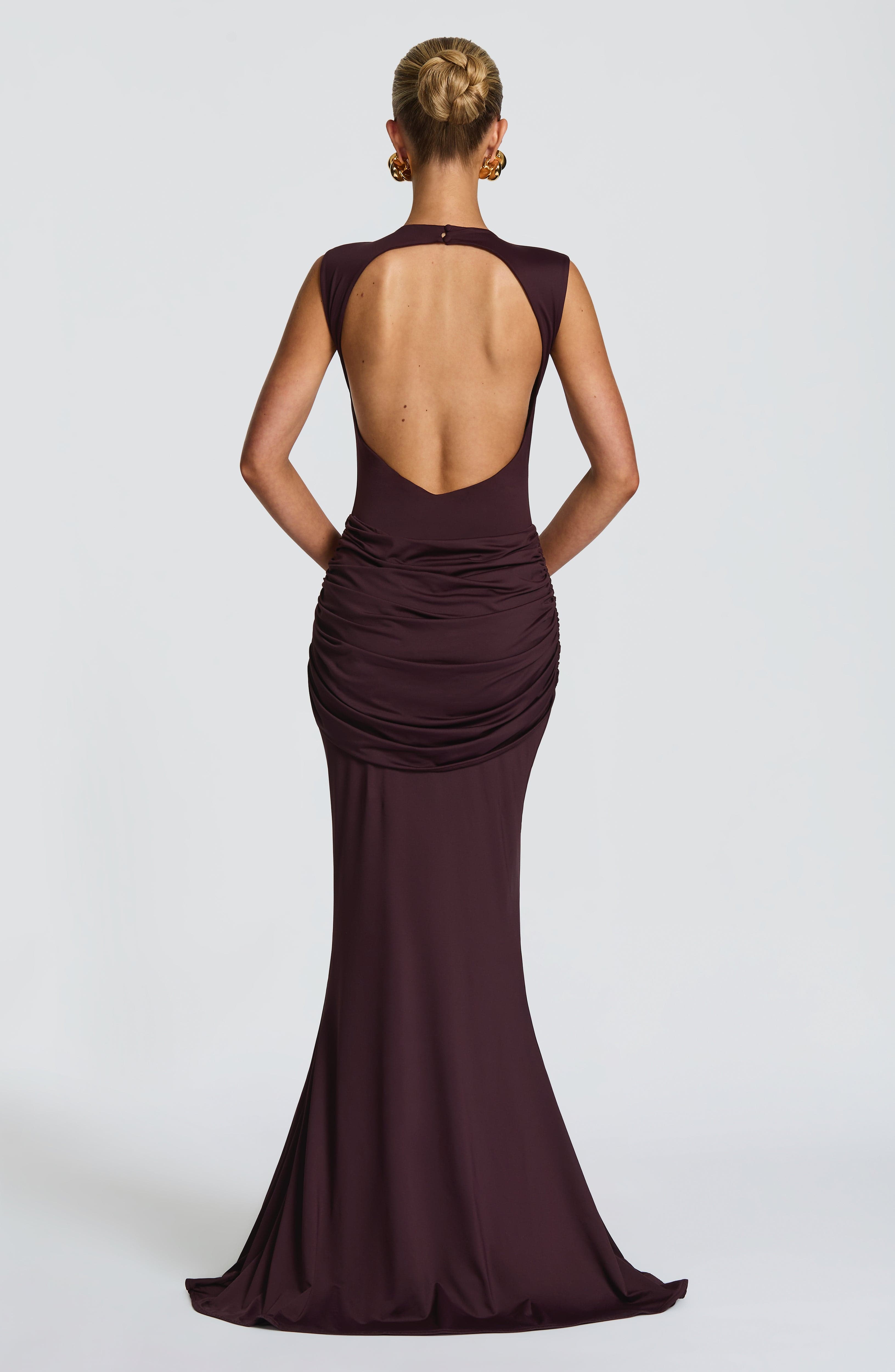 minilena Lorenza Maxi Dress Plum