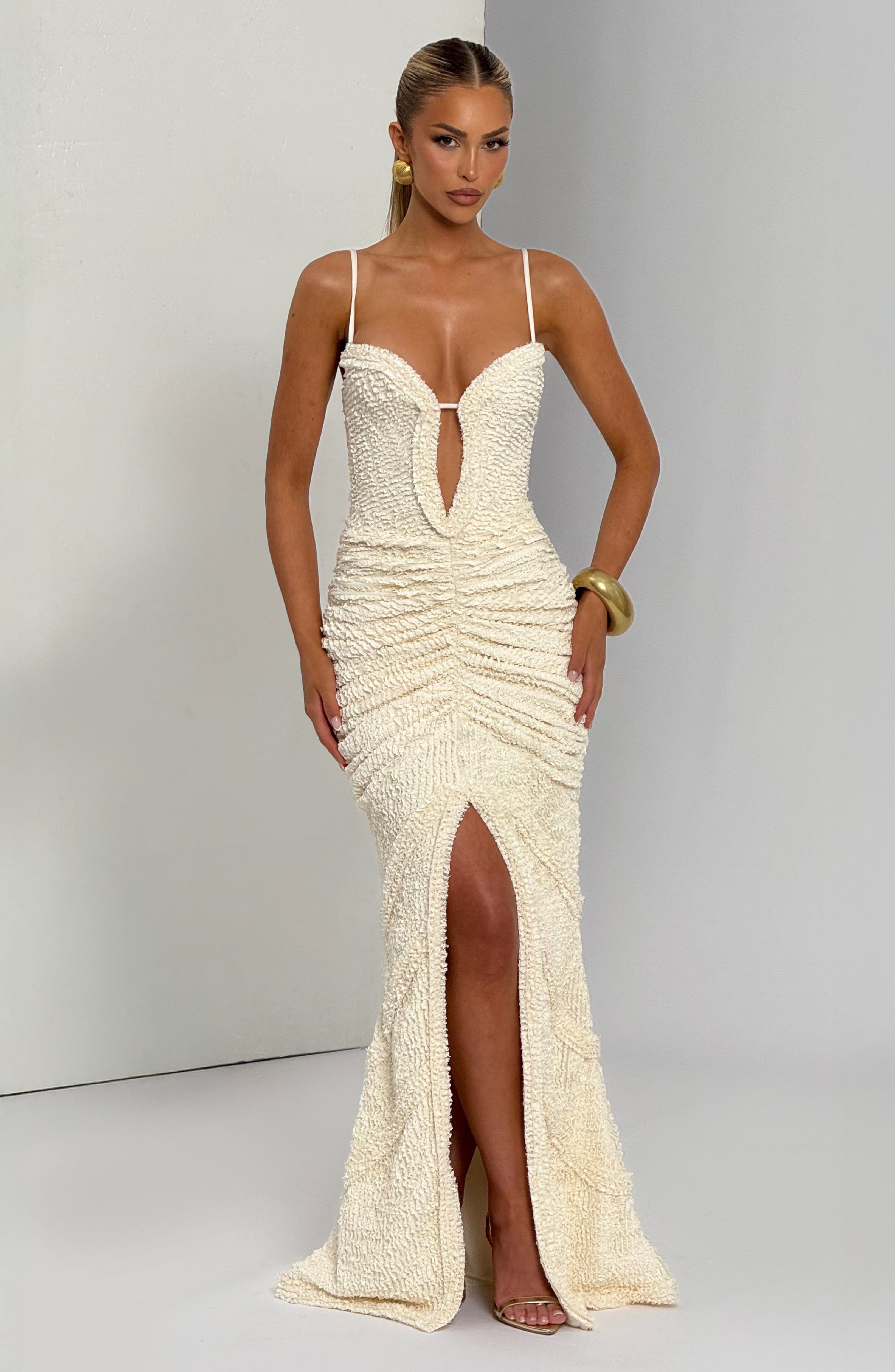 minilena Lysandra Maxi Dress Ivory