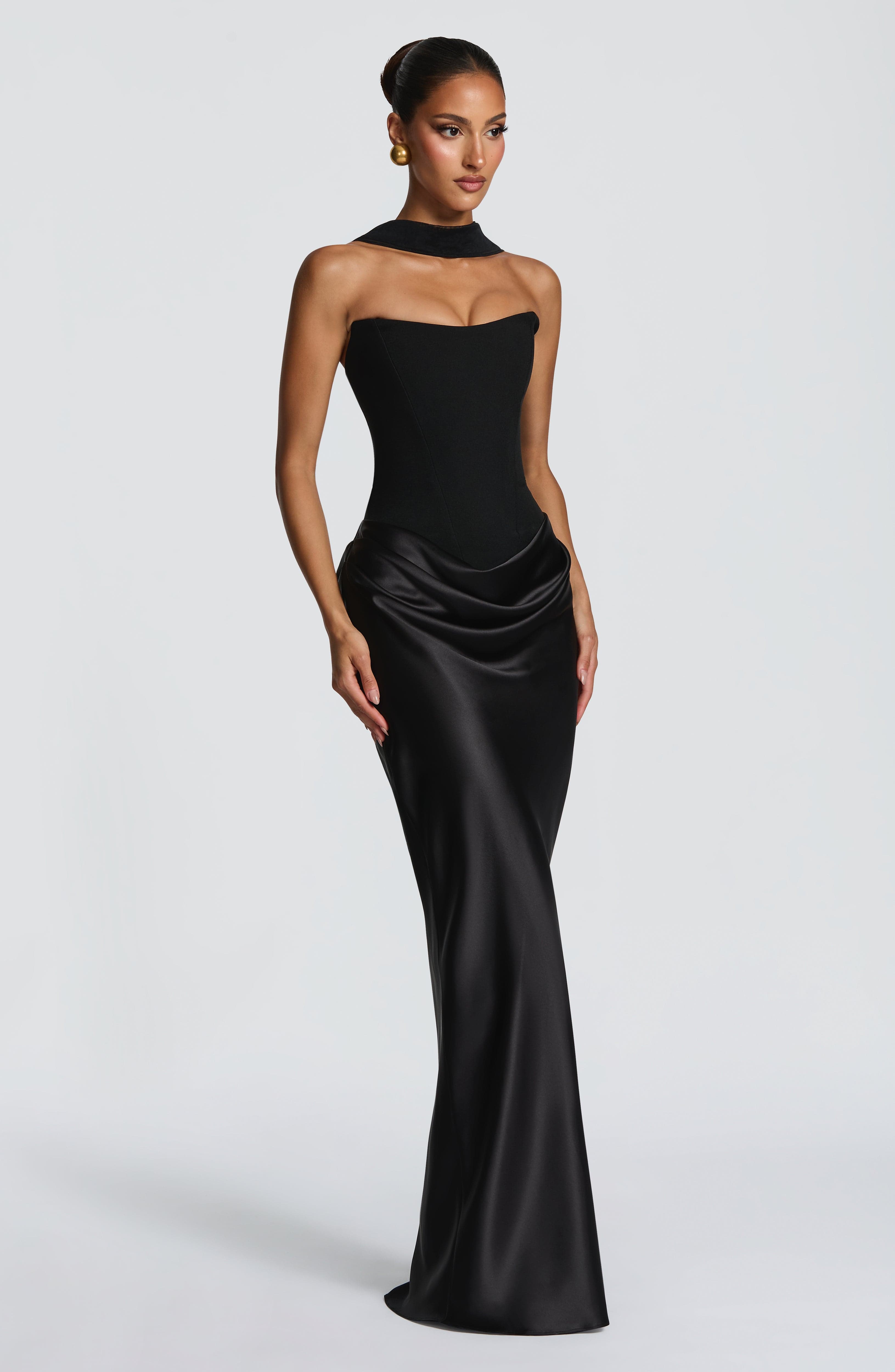 minilena Maggie Maxi Dress Black