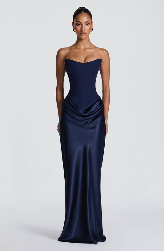 minilena Maggie Maxi Dress Navy