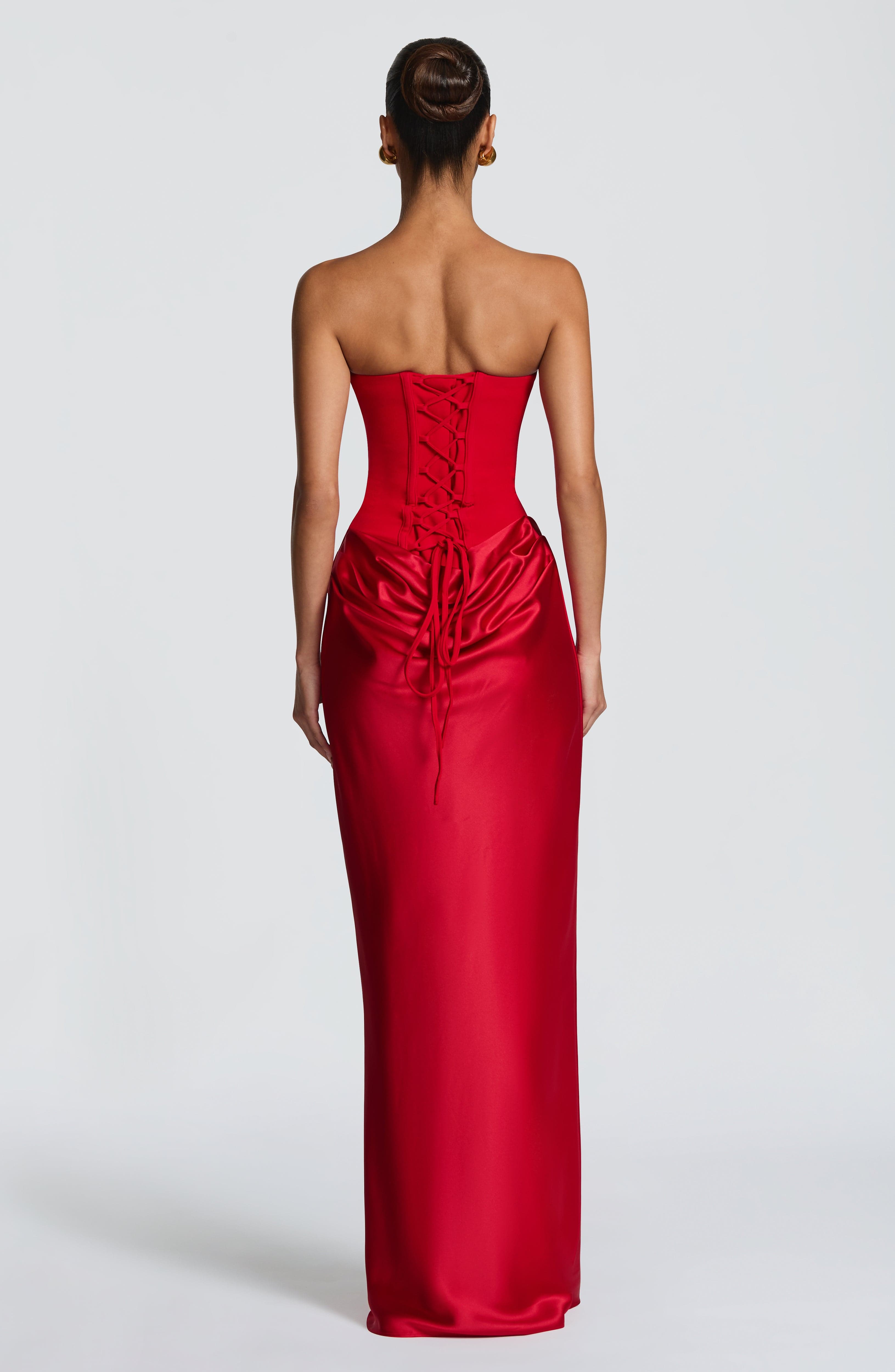 minilena Maggie Maxi Dress Red