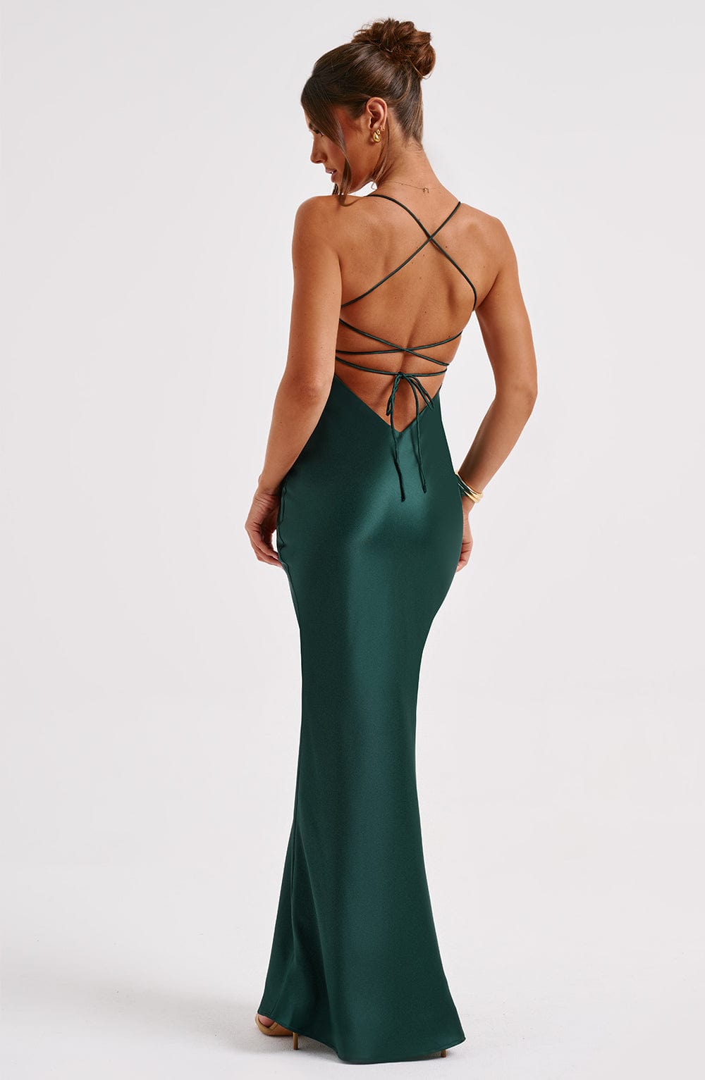 minilena Malika Maxi Dress Emerald