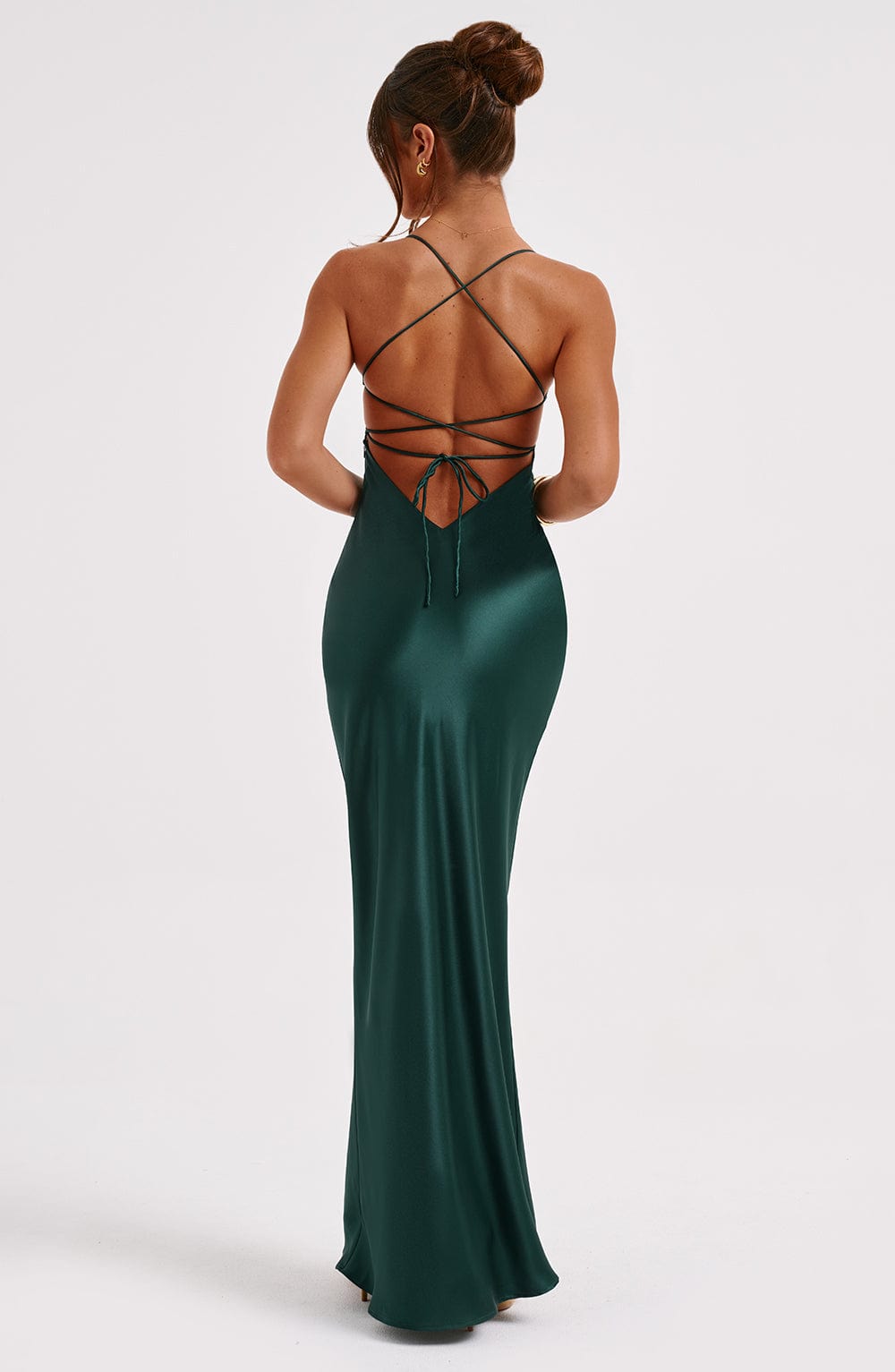 minilena Malika Maxi Dress Emerald