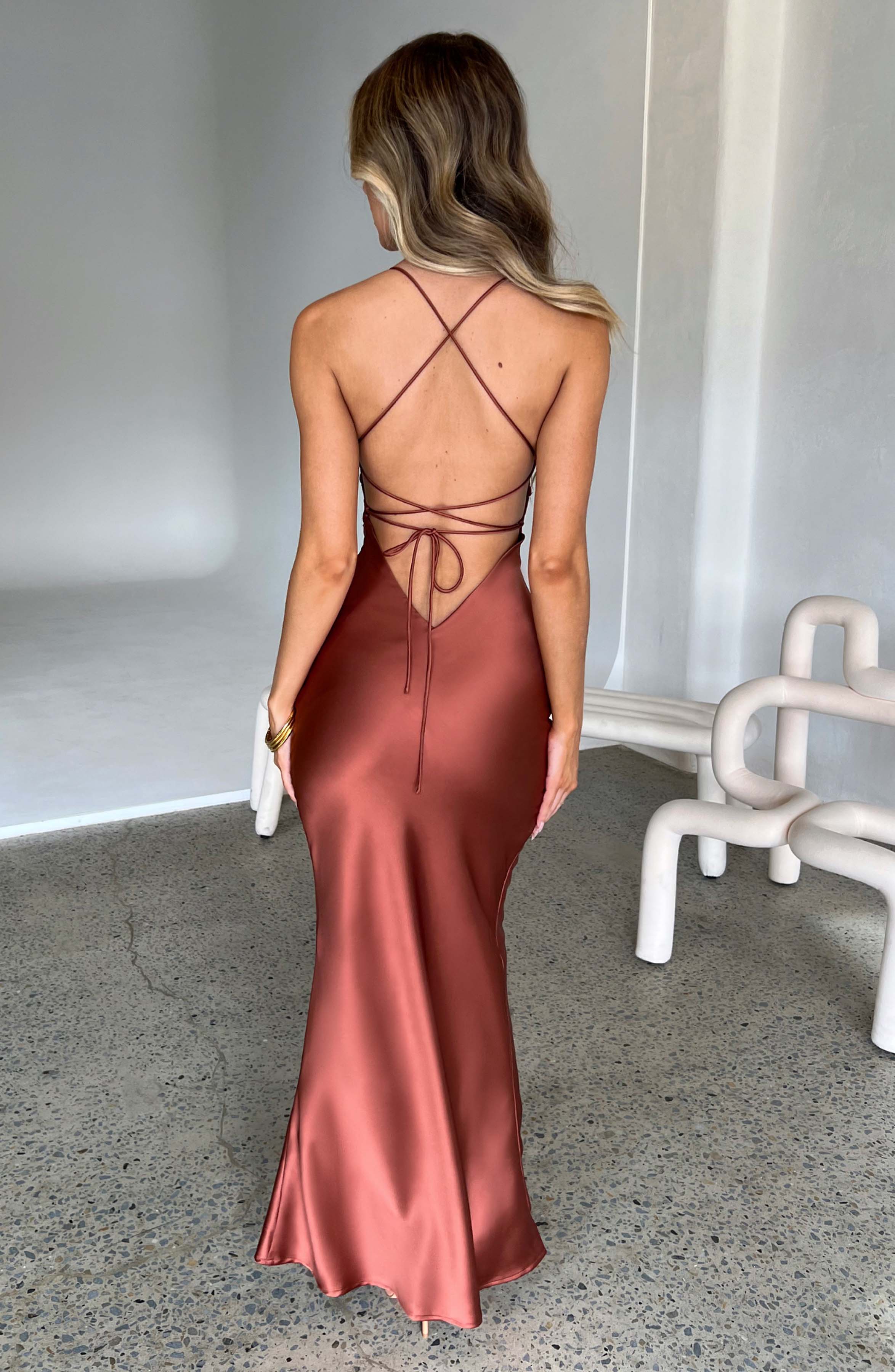 minilena Malika Maxi Dress Rust