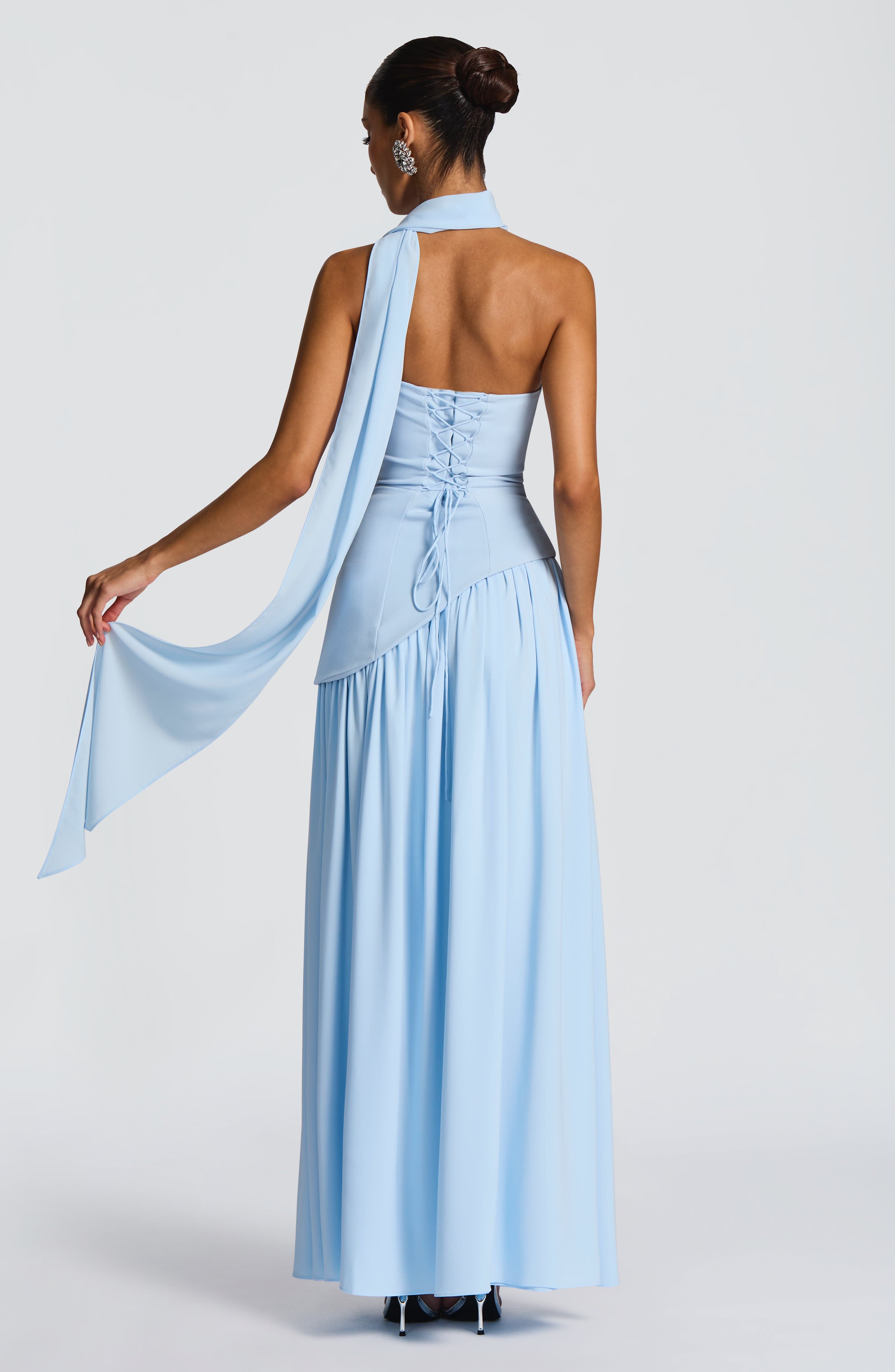 minilena Maliyah Maxi Dress Baby Blue