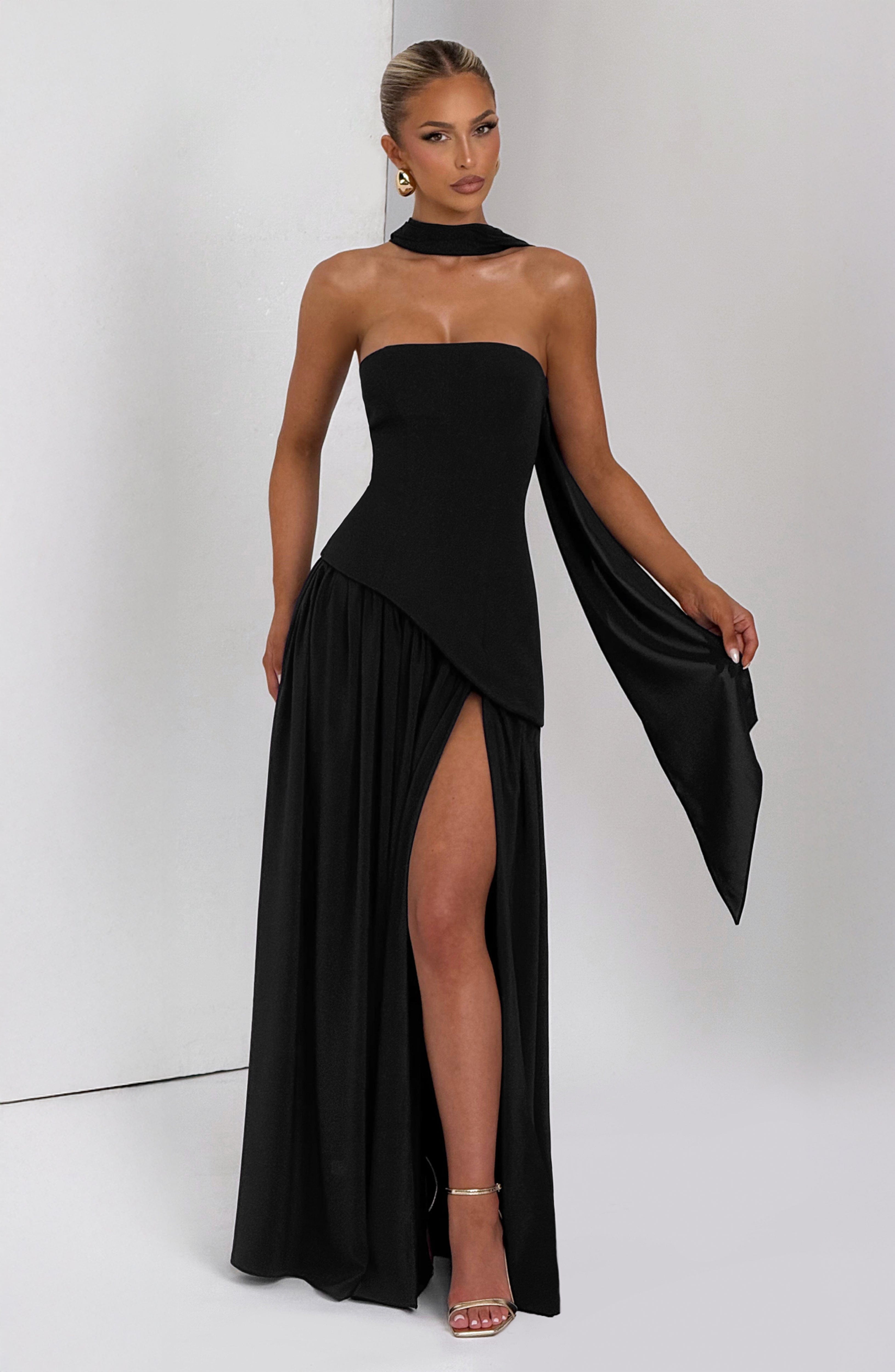 minilena Maliyah Maxi Dress Black