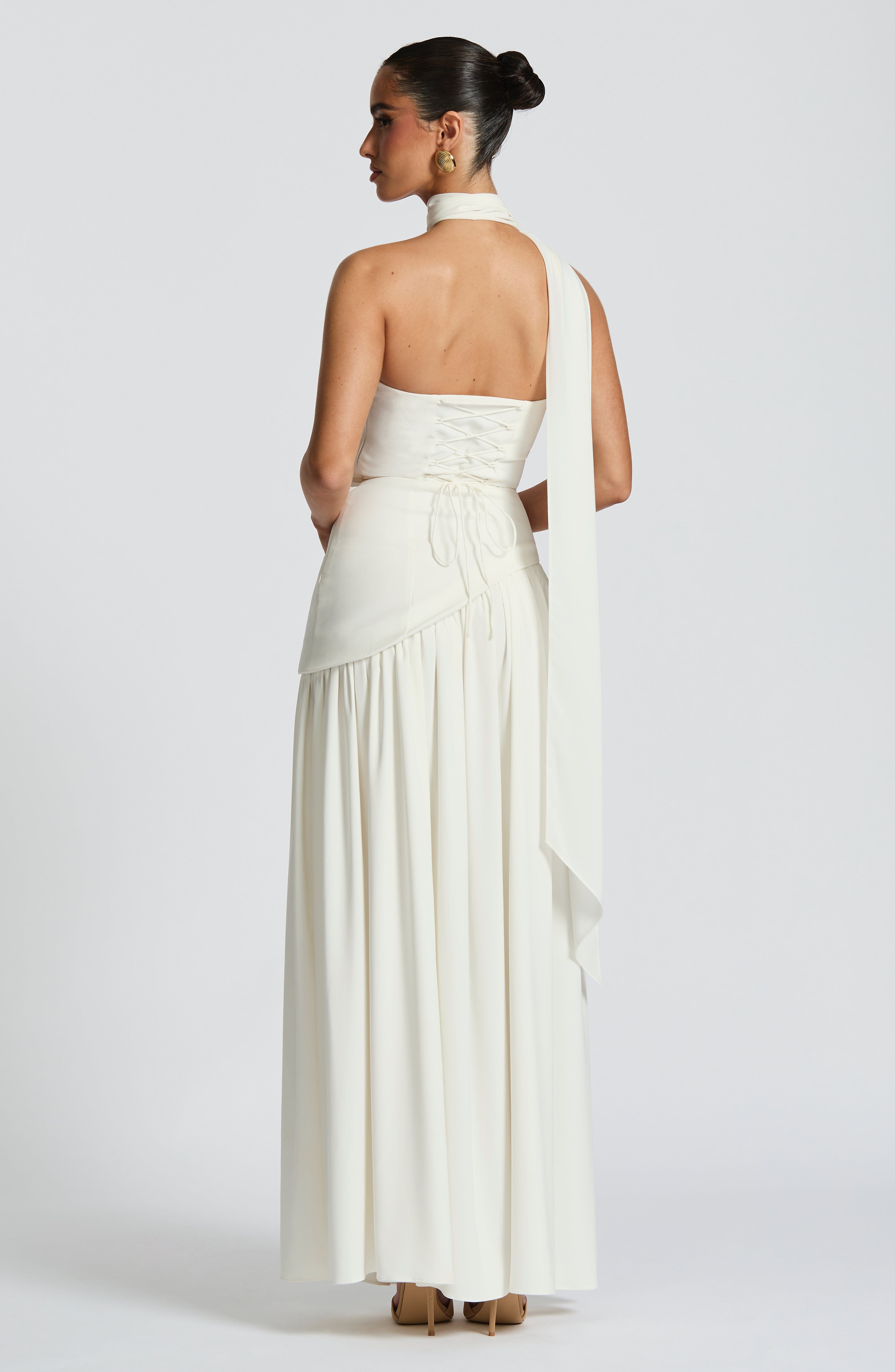 minilena Maliyah Maxi Dress Ivory