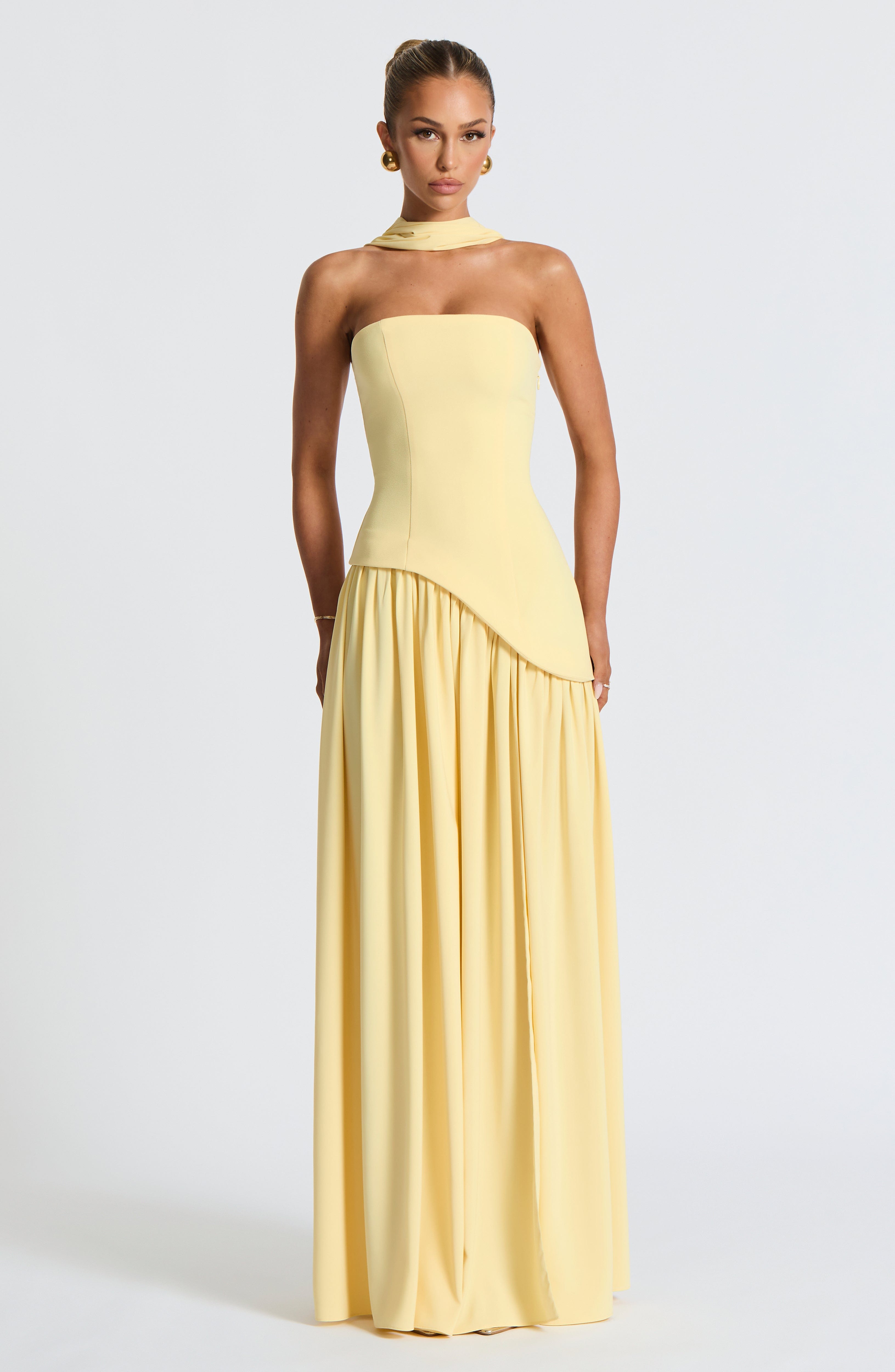 minilena Maliyah Maxi Dress Lemon
