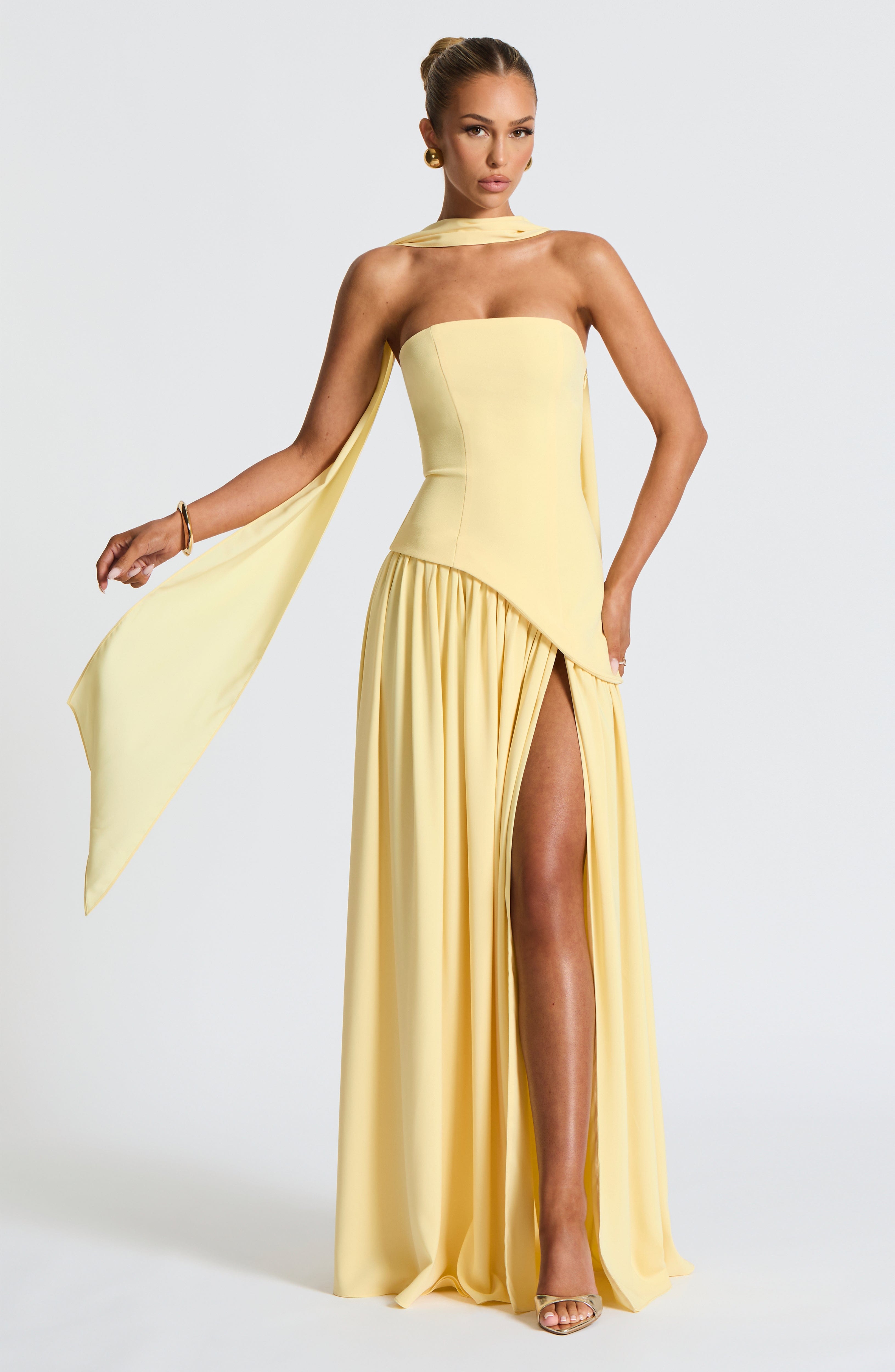 minilena Maliyah Maxi Dress Lemon