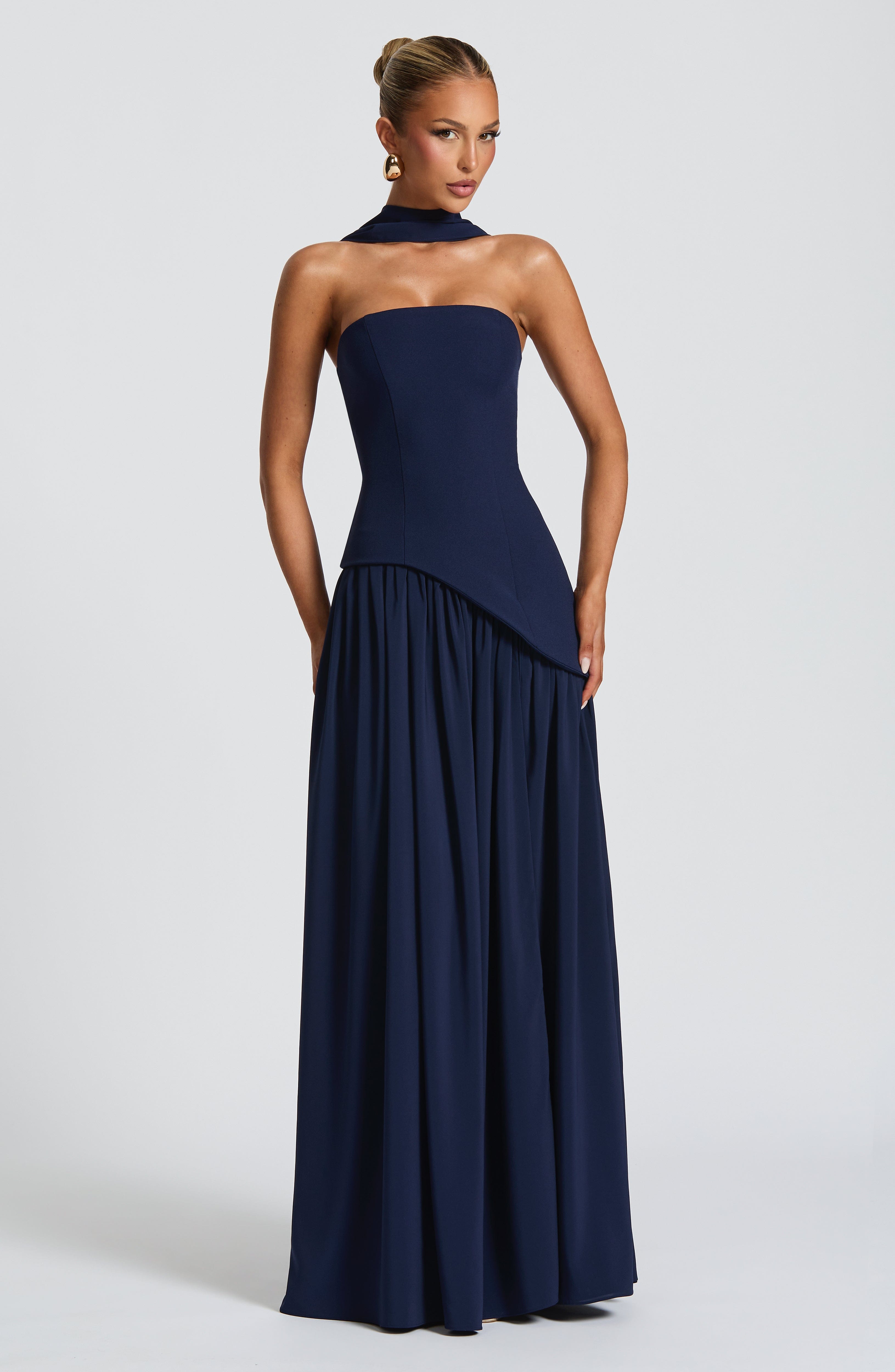 minilena Maliyah Maxi Dress Navy