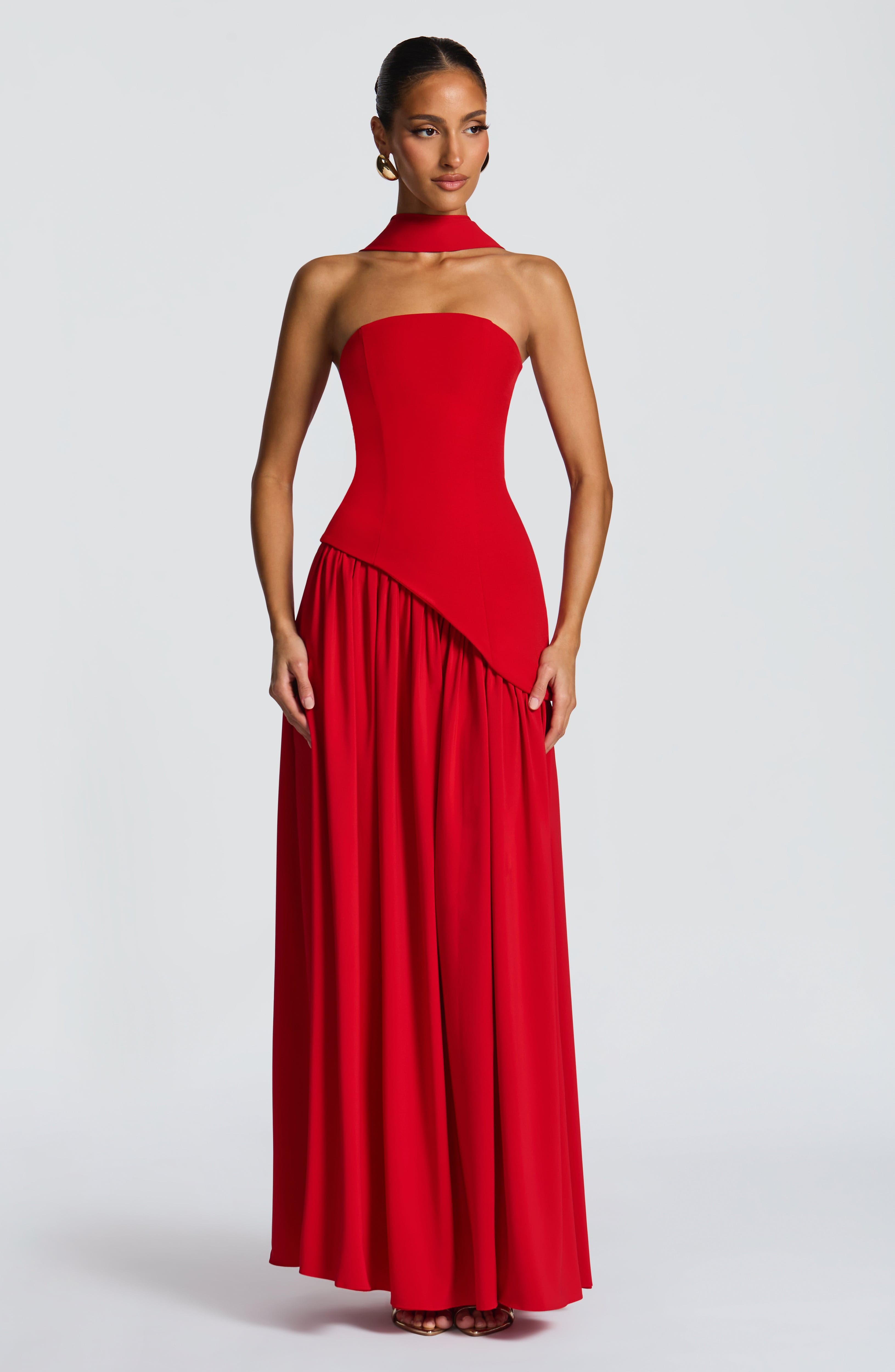 minilena Maliyah Maxi Dress Red