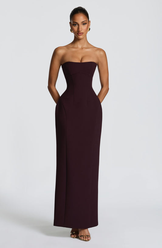 minilena Manon Maxi Dress Plum