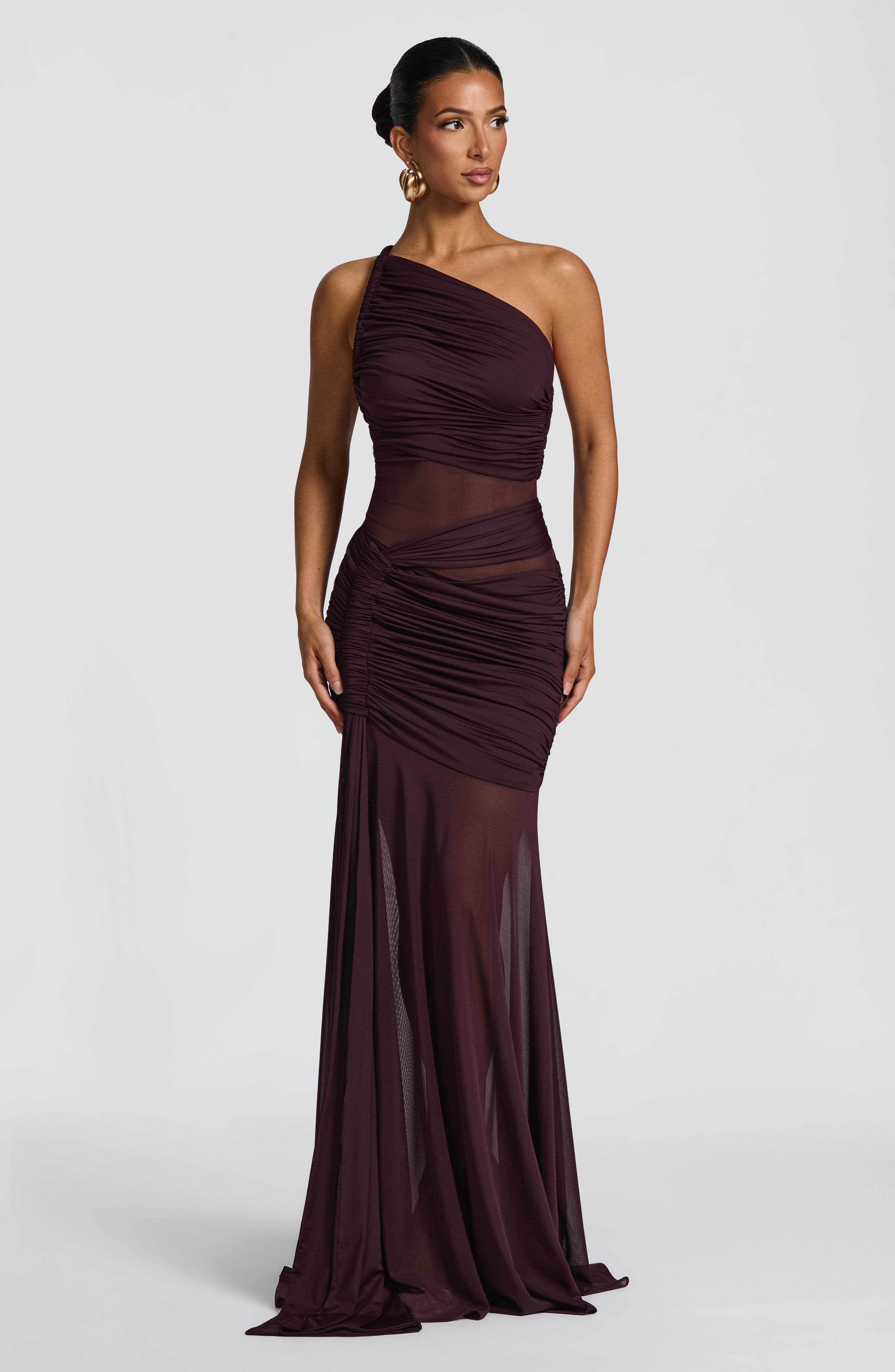 minilena Marianne Maxi Dress Plum