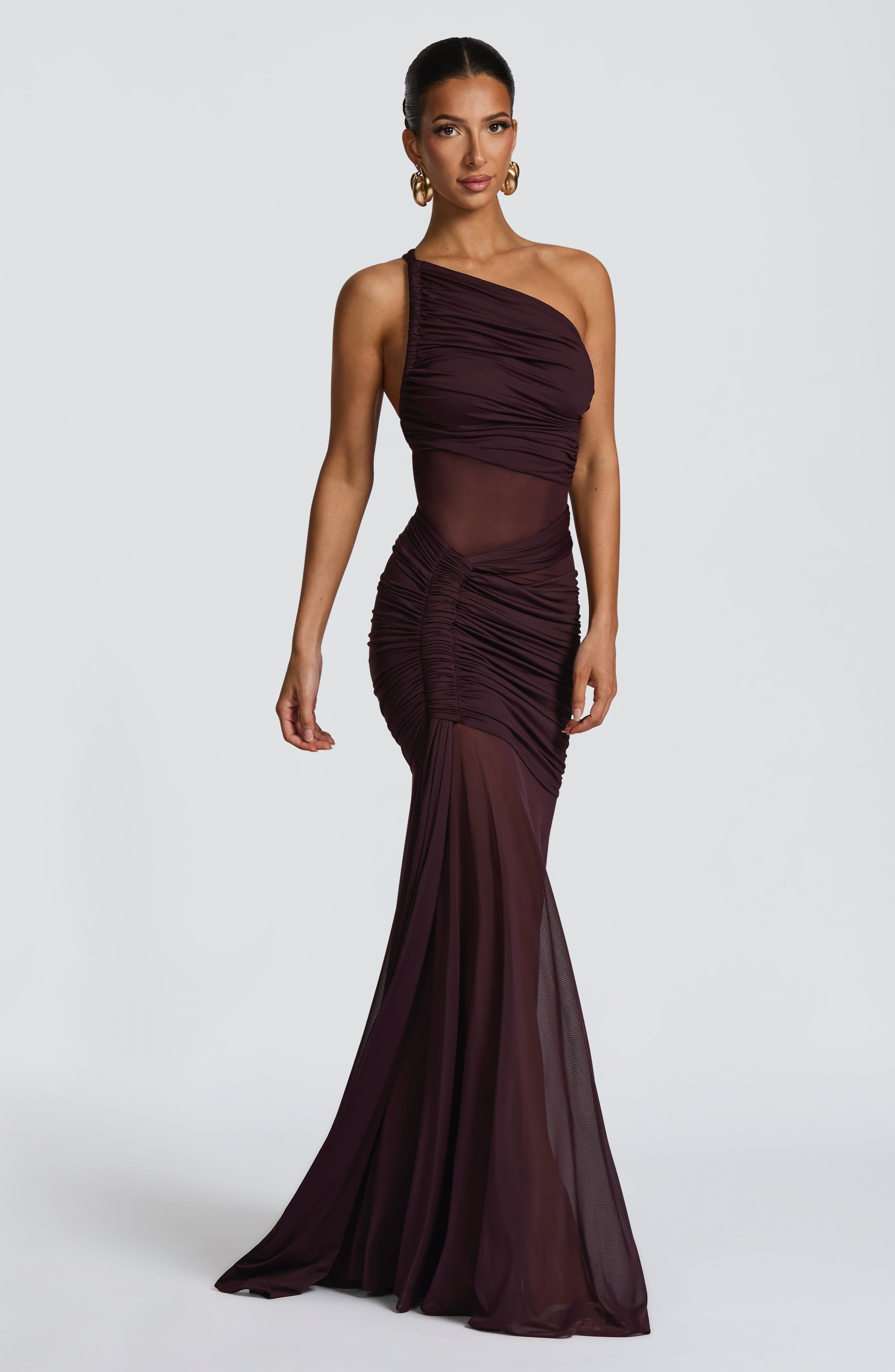 minilena Marianne Maxi Dress Plum