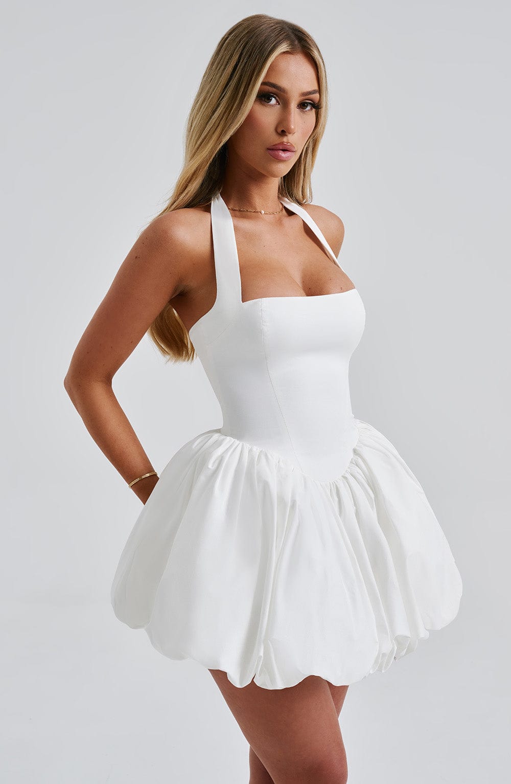 minilena Maricia Mini Dress Ivory
