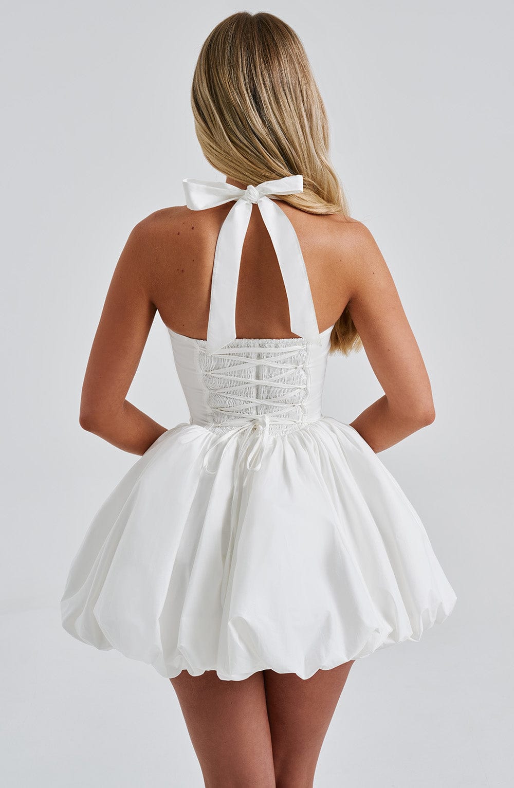 minilena Maricia Mini Dress Ivory