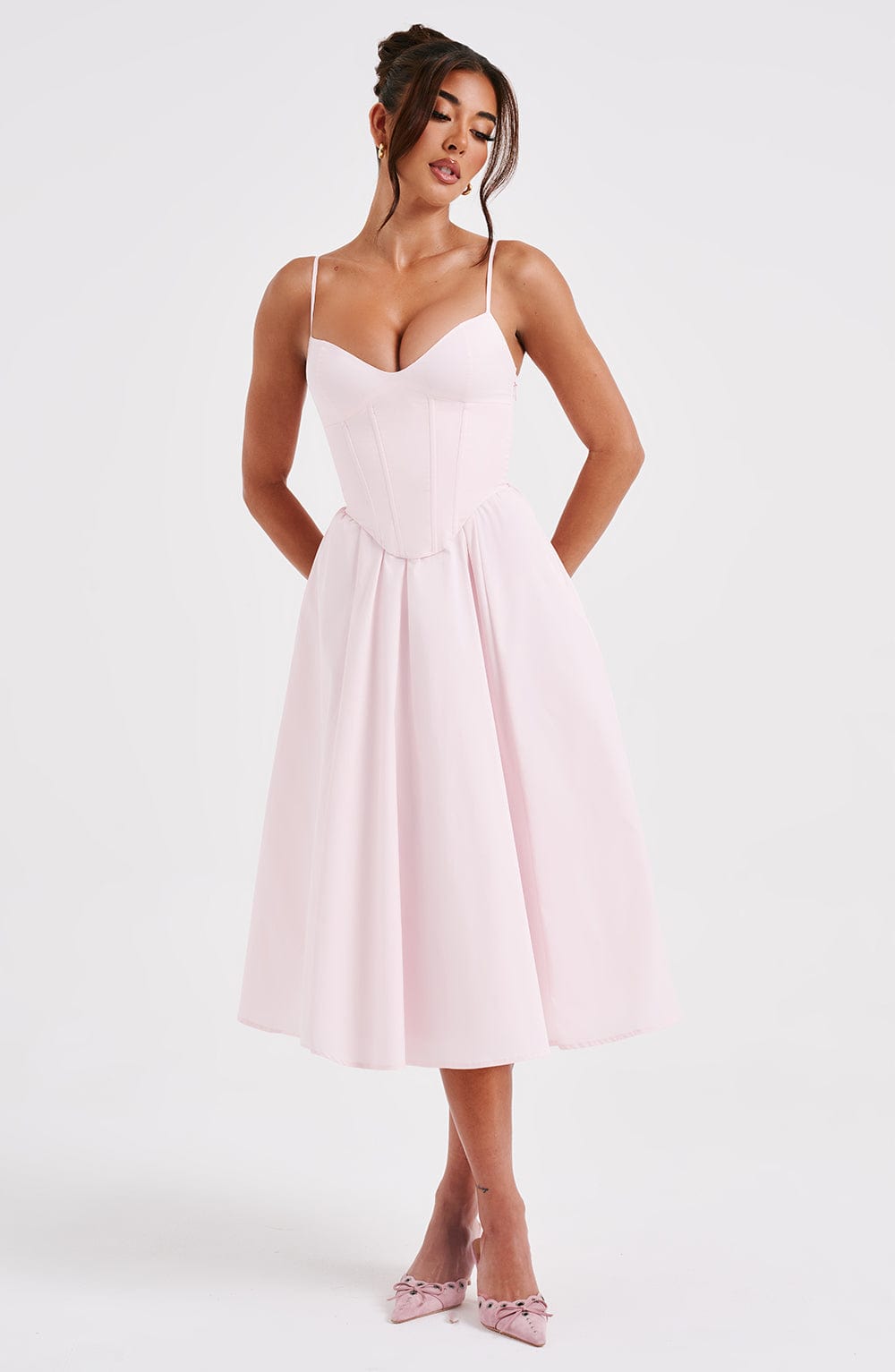 minilena Mariella Midi Dress Blush