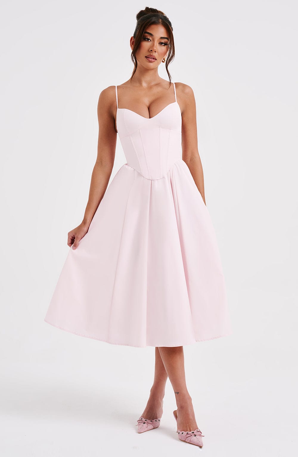 minilena Mariella Midi Dress Blush