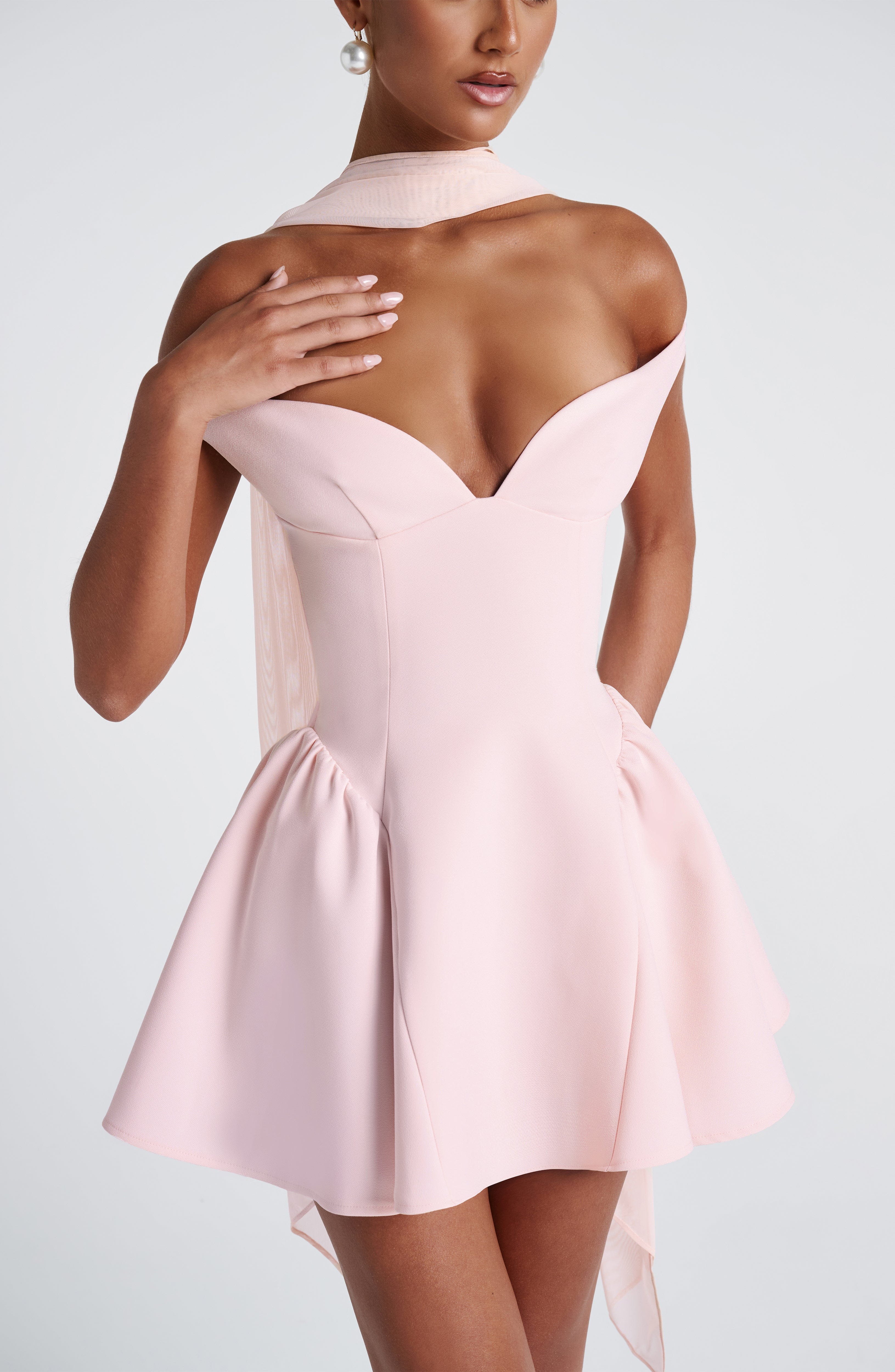 minilena Marla Mini Dress Blush