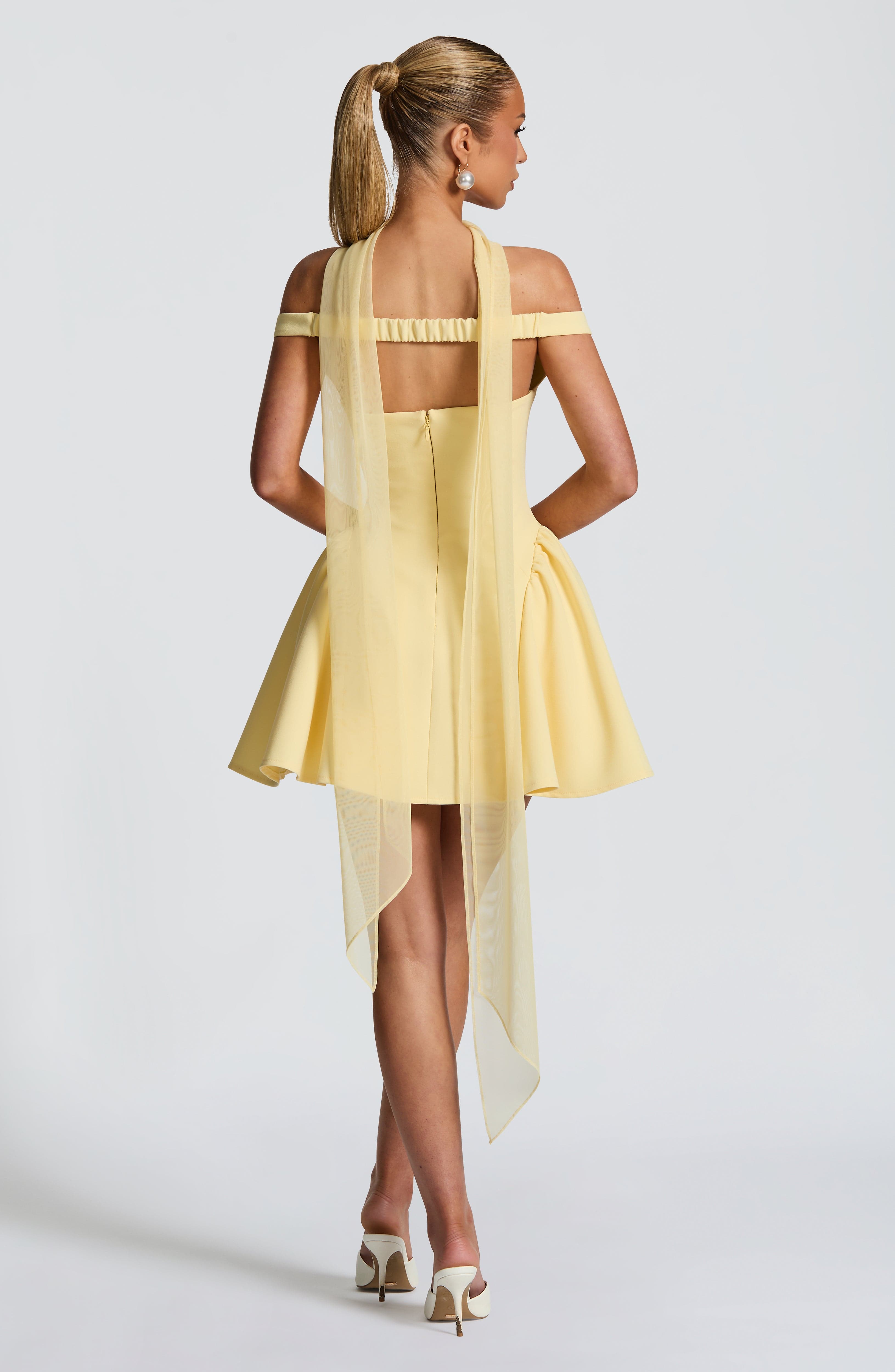 minilena Marla Mini Dress Lemon