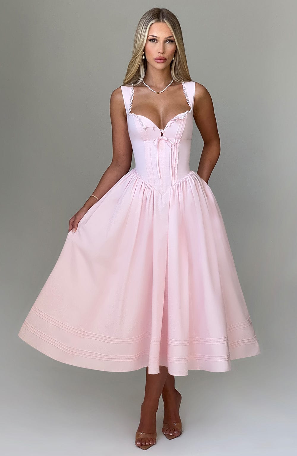 minilena Marlena Midi Dress Blush