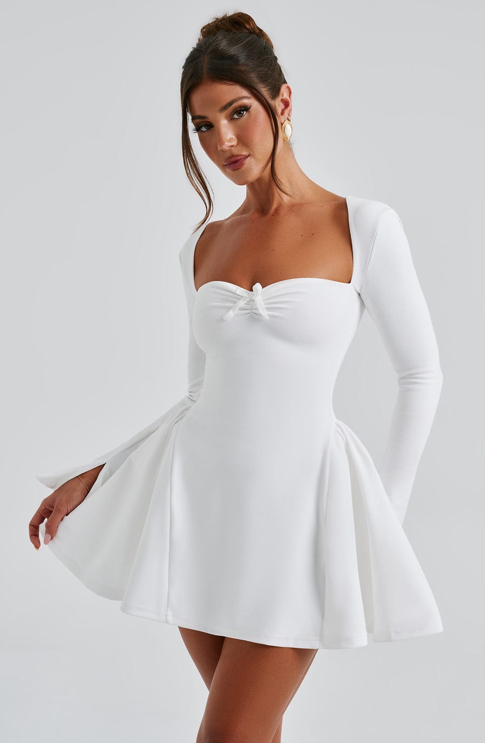 minilena Megan Mini Dress Ivory