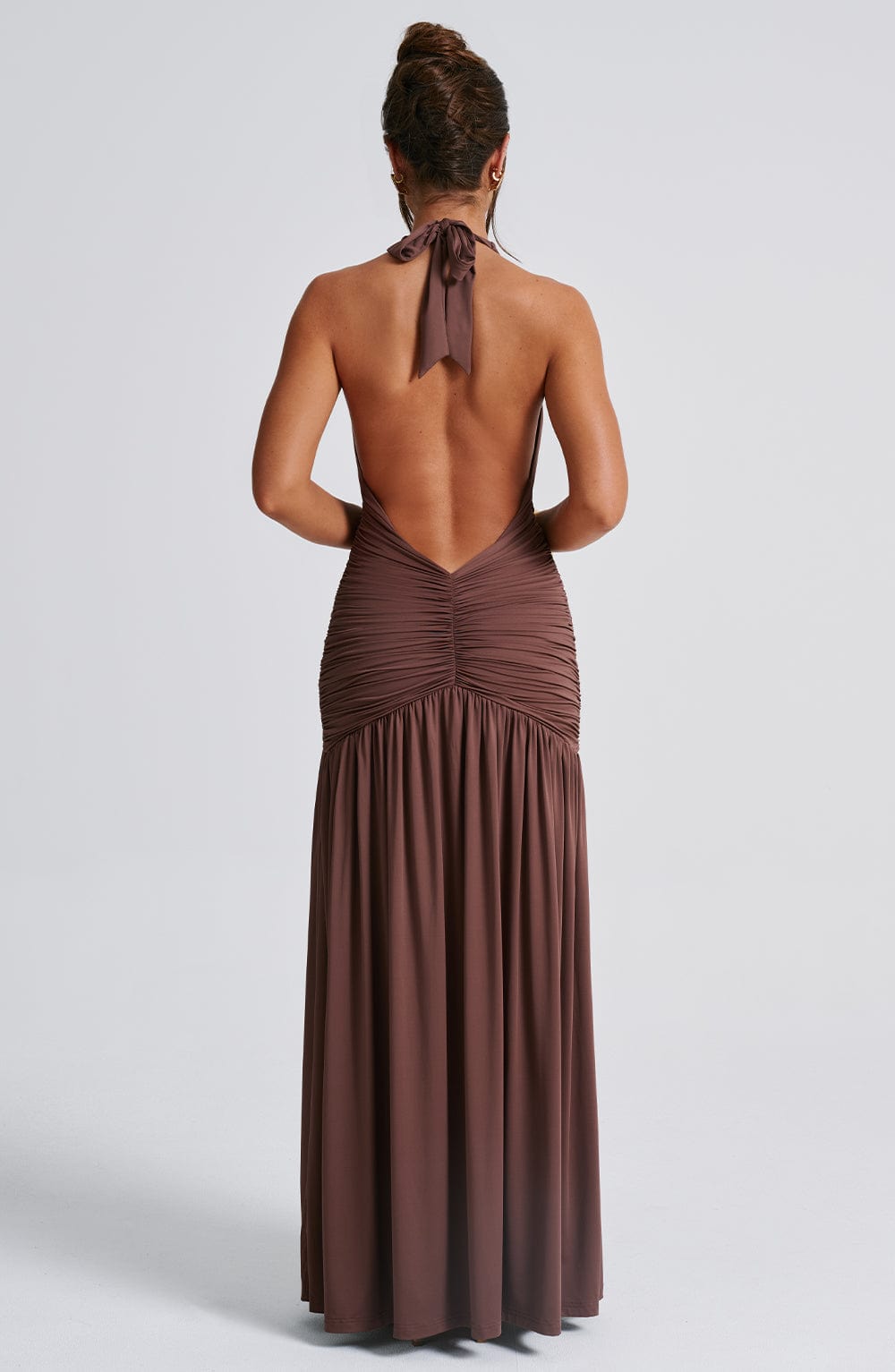 minilena Melania Maxi Dress Chocolate