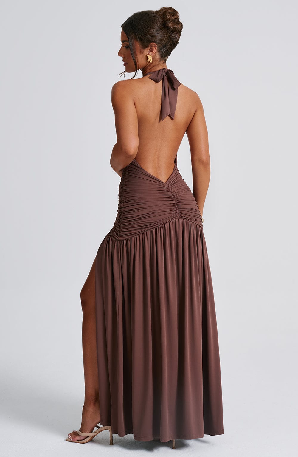 minilena Melania Maxi Dress Chocolate