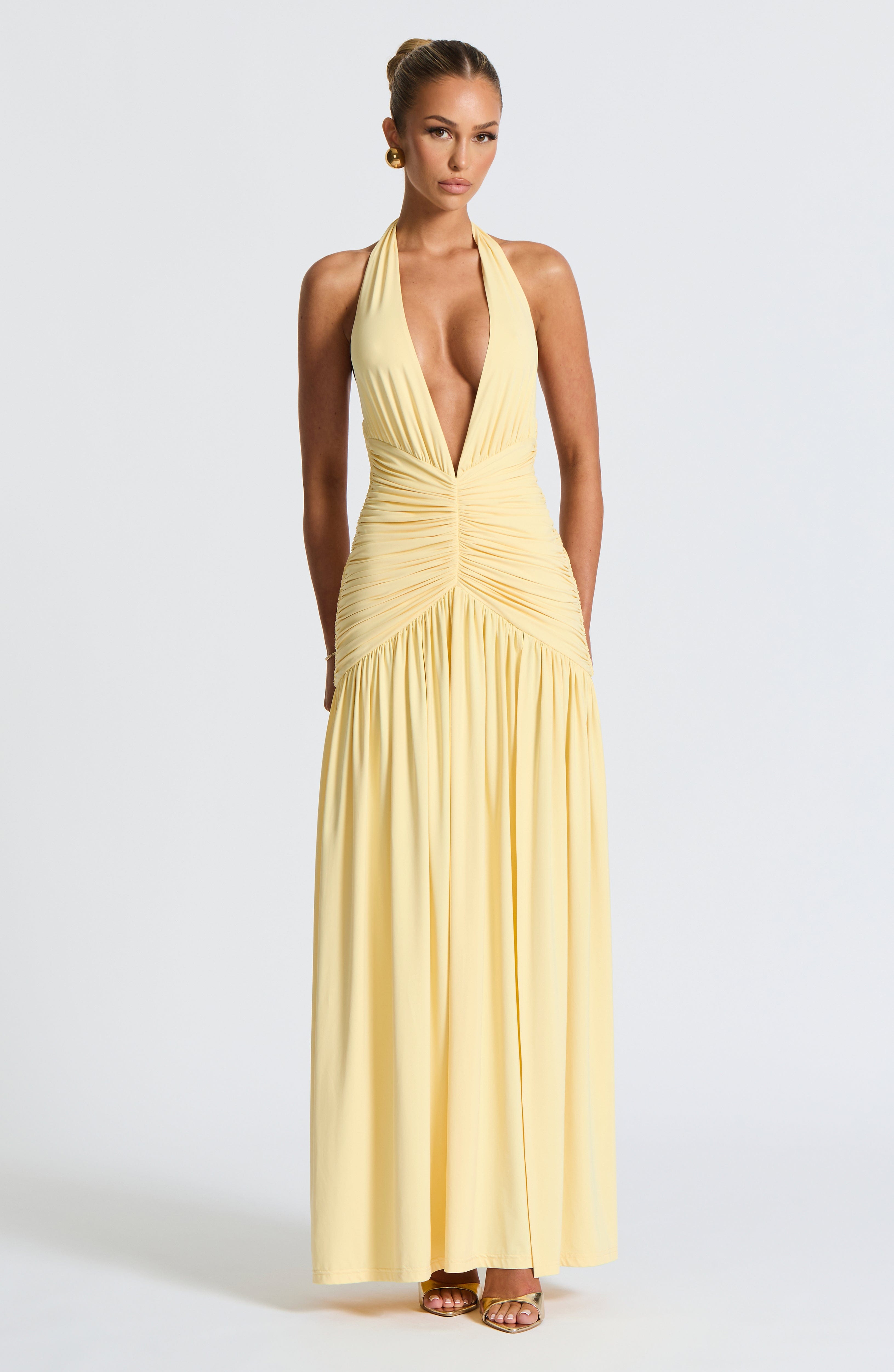 minilena Melania Maxi Dress Lemon