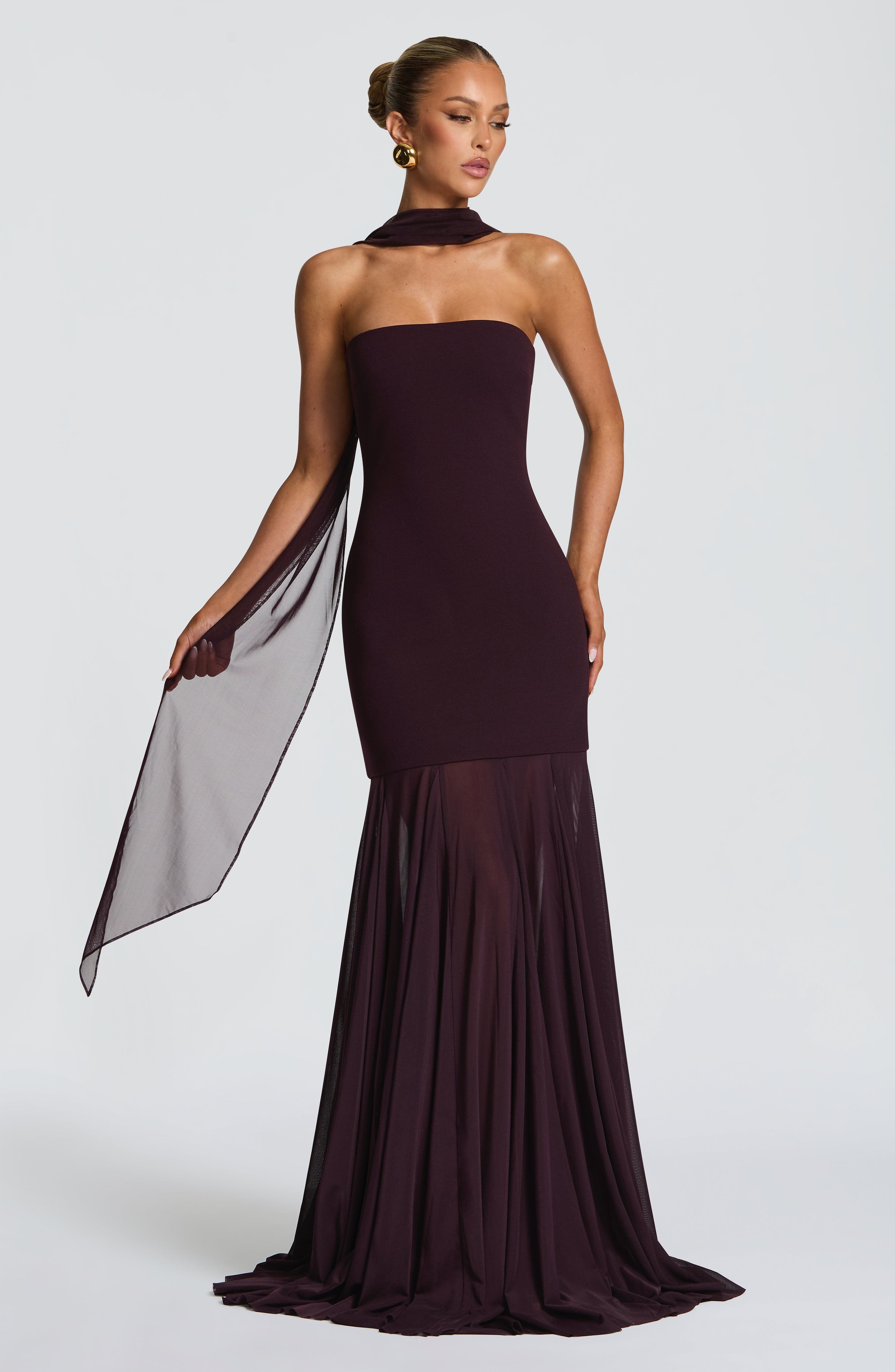 minilena Merritt Gown Plum