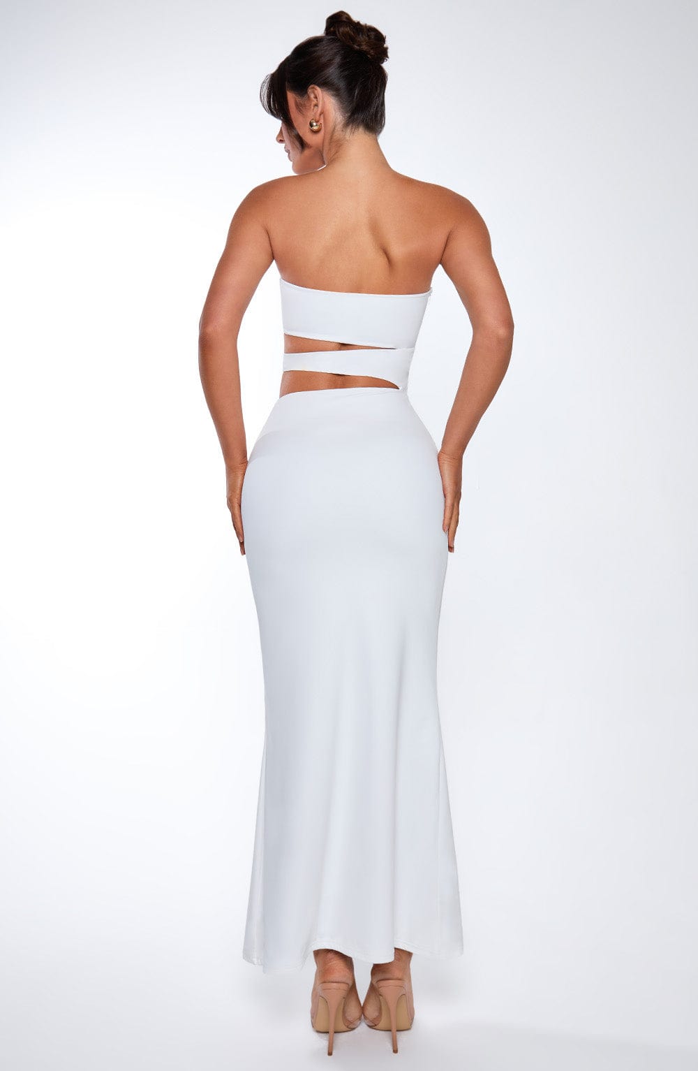 minilena Milia Maxi Dress White
