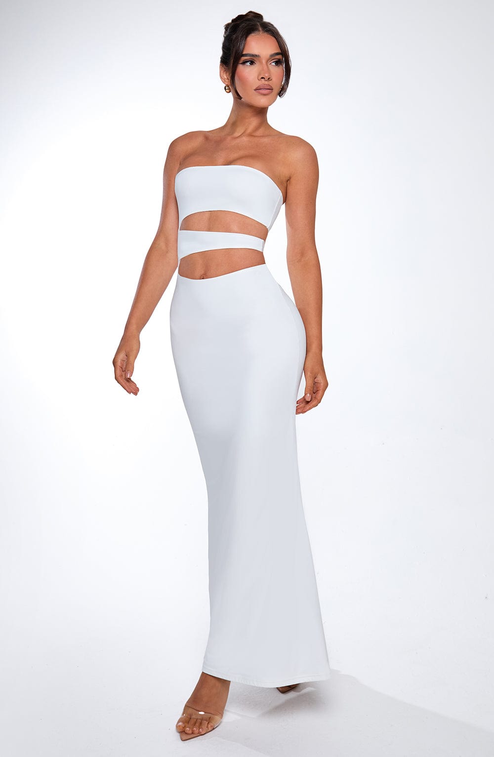 minilena Milia Maxi Dress White
