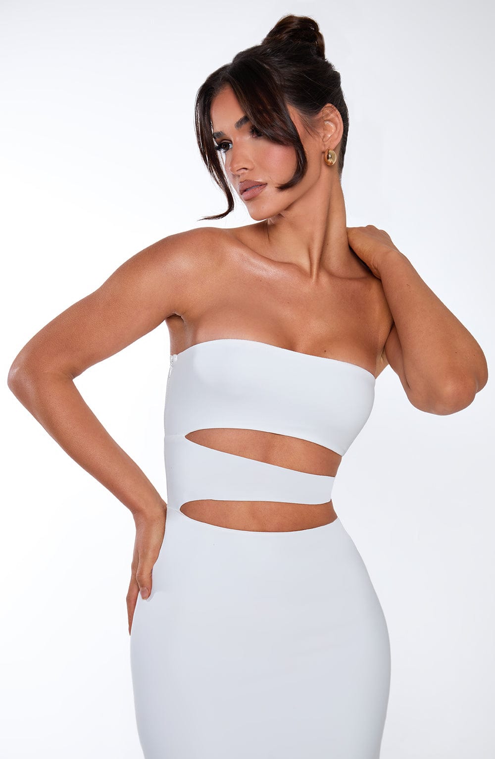 minilena Milia Maxi Dress White