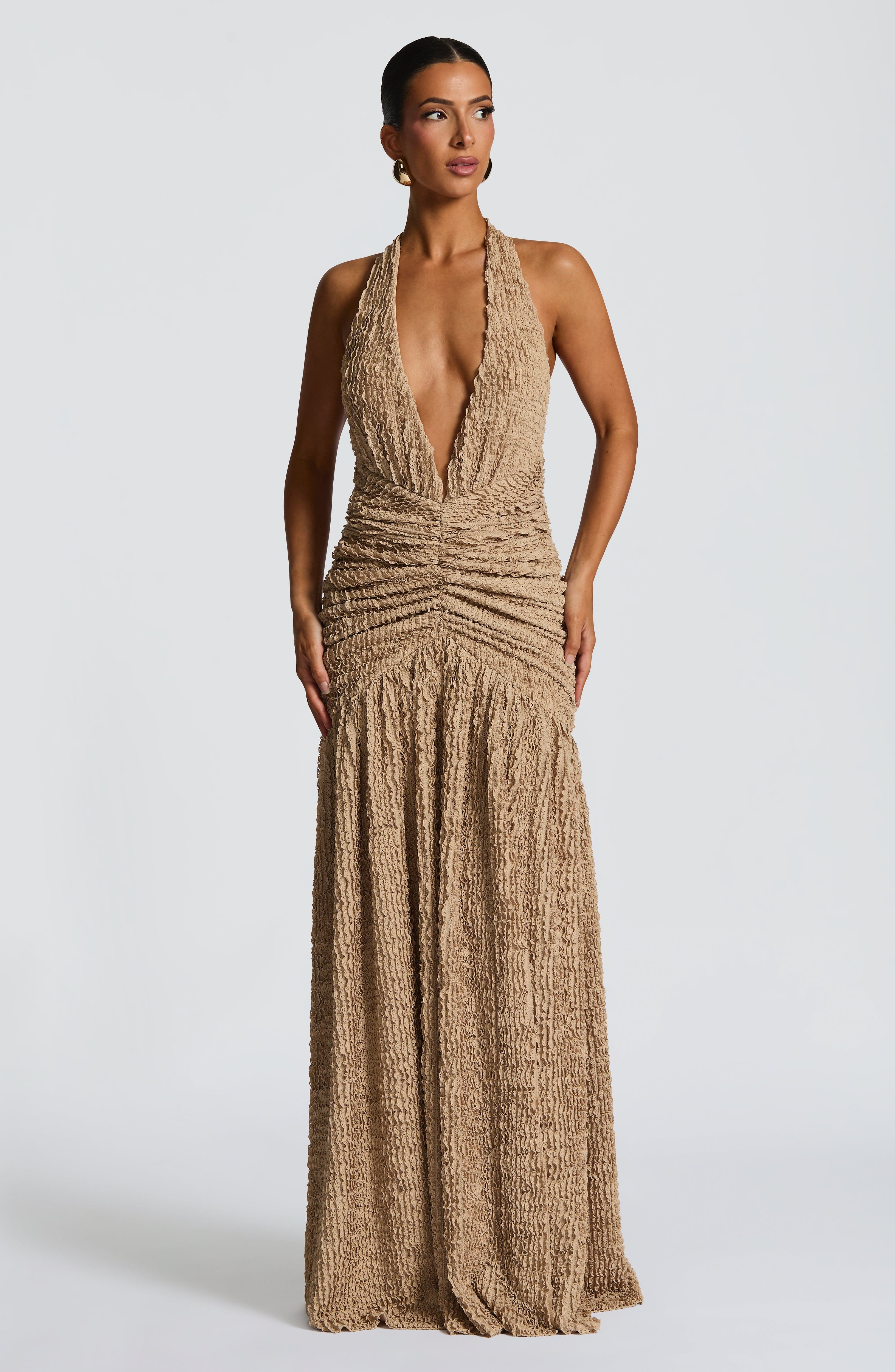 minilena Minerva Maxi Dress Beige