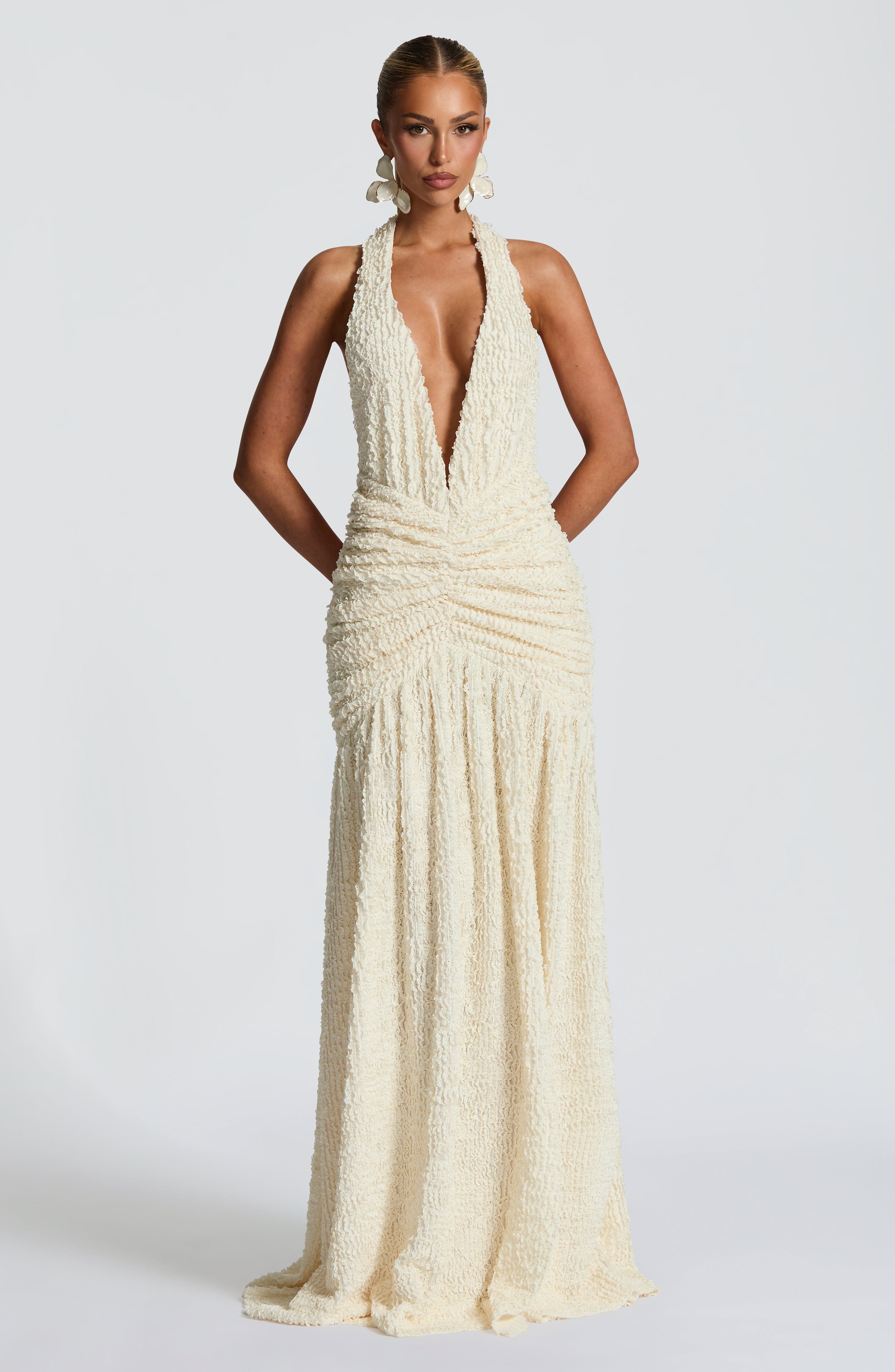 minilena Minerva Maxi Dress Ivory