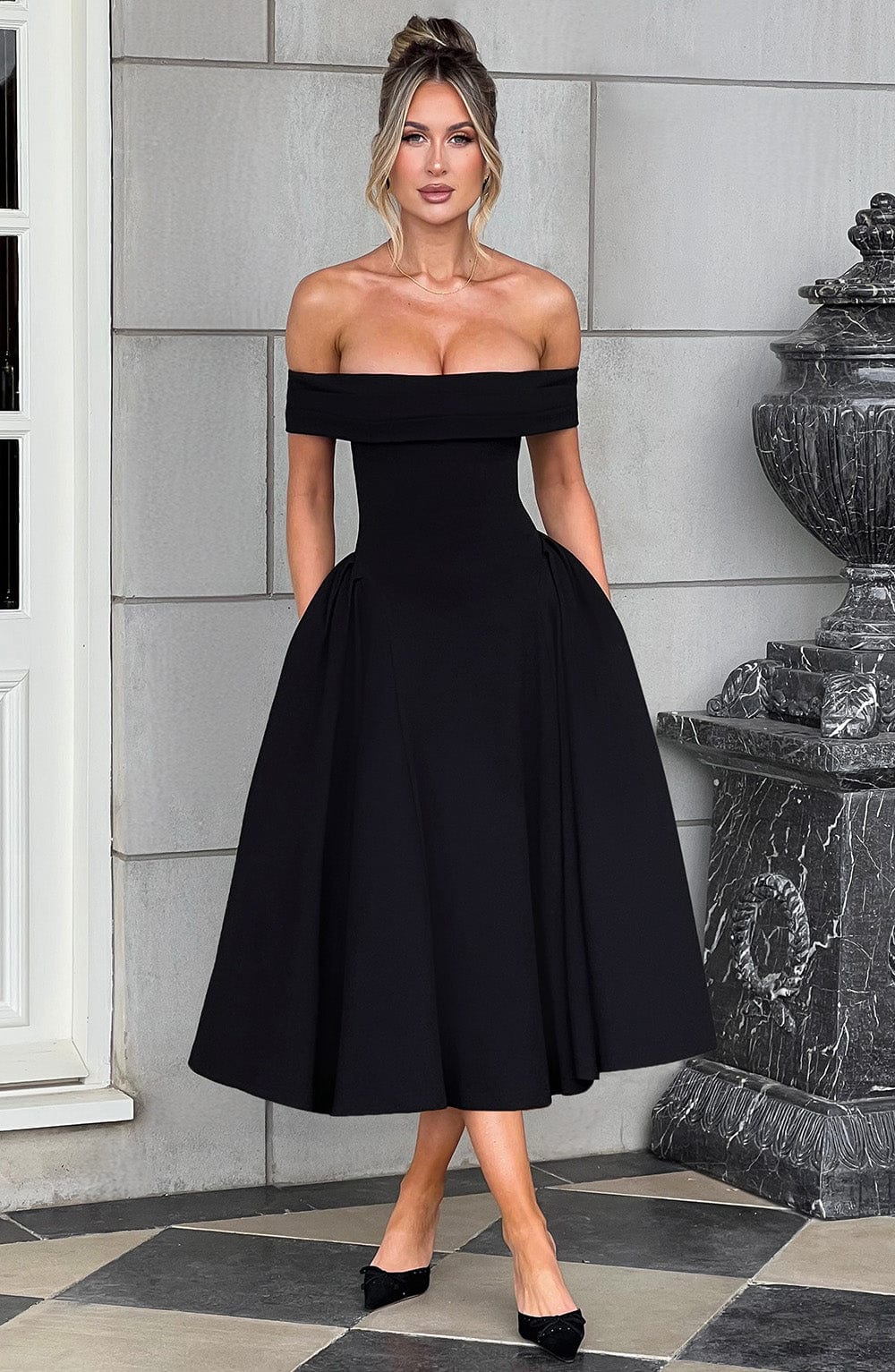 minilena Miranda Midi Dress Black