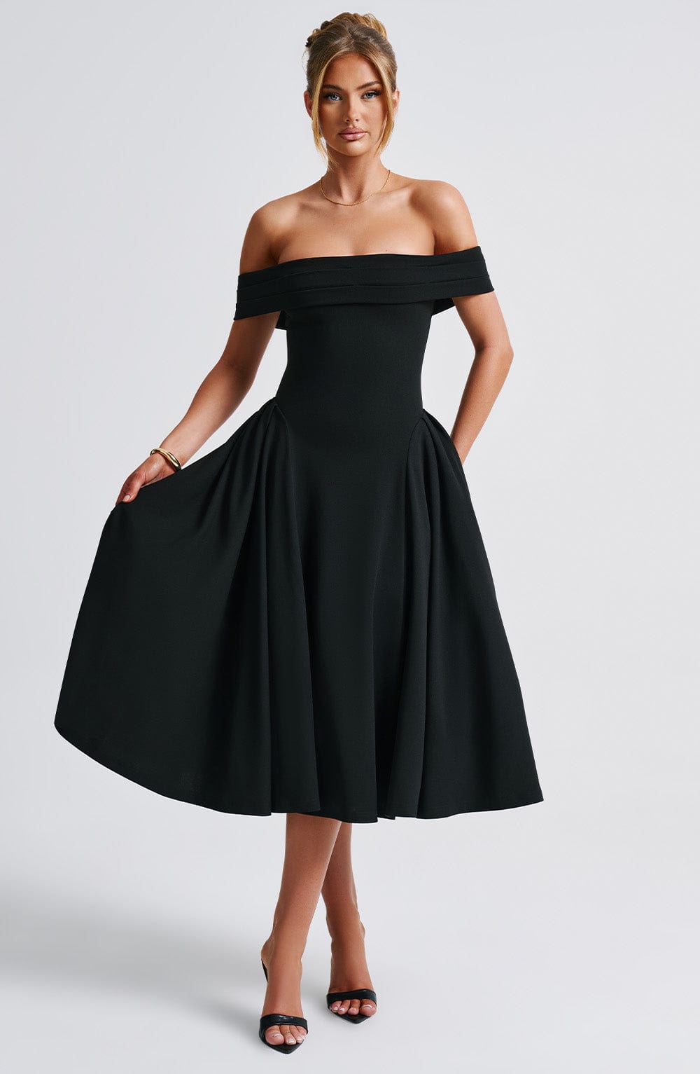 minilena Miranda Midi Dress Black