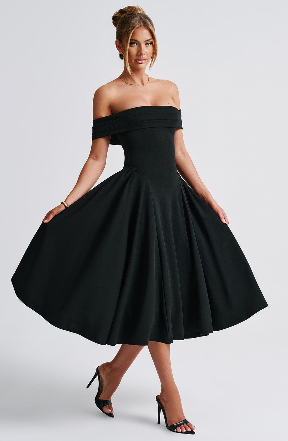 minilena Miranda Midi Dress Black