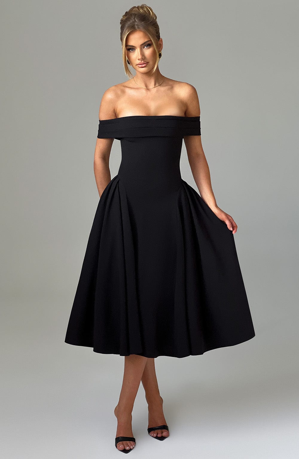 minilena Miranda Midi Dress Black