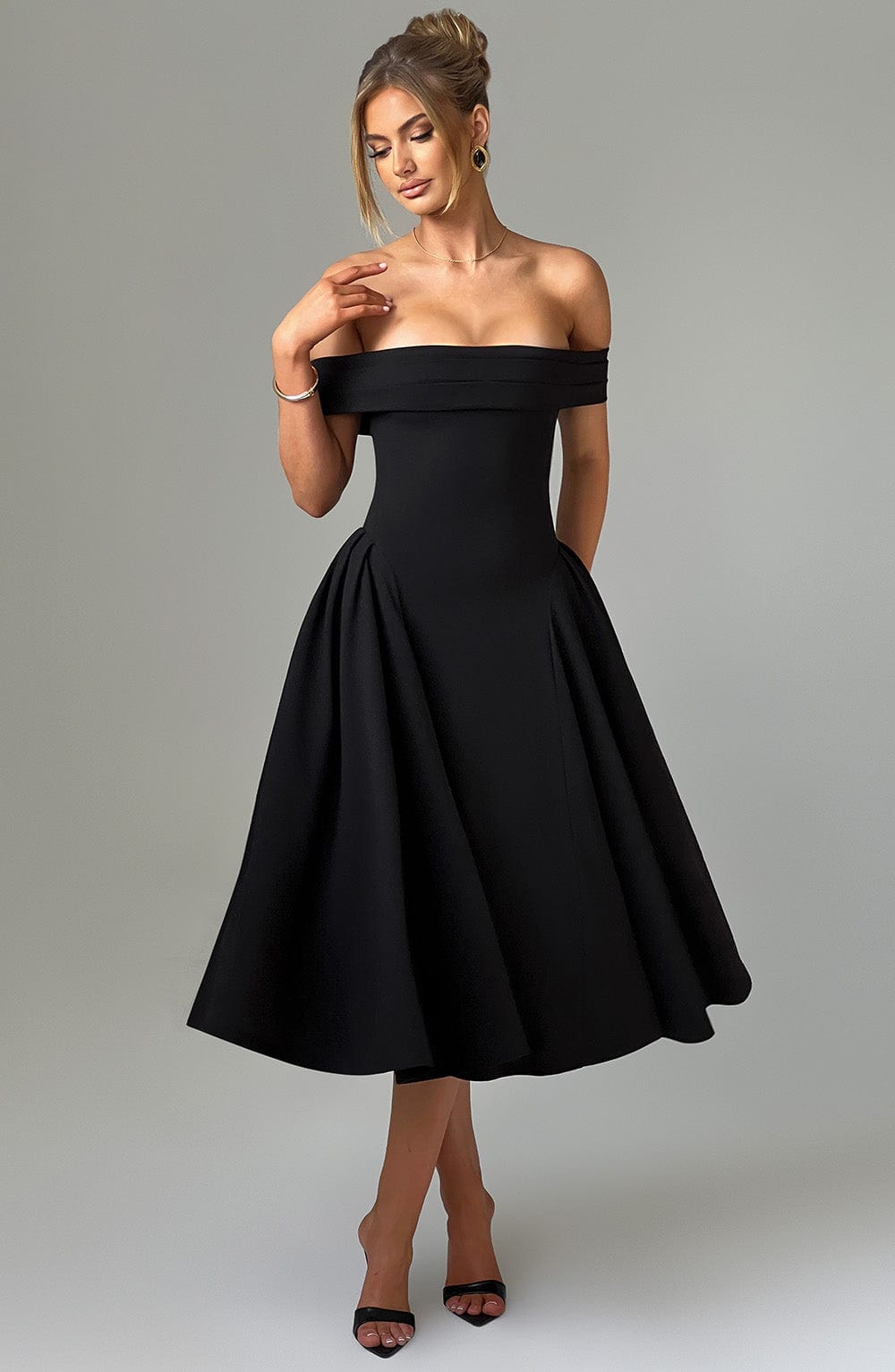 minilena Miranda Midi Dress Black