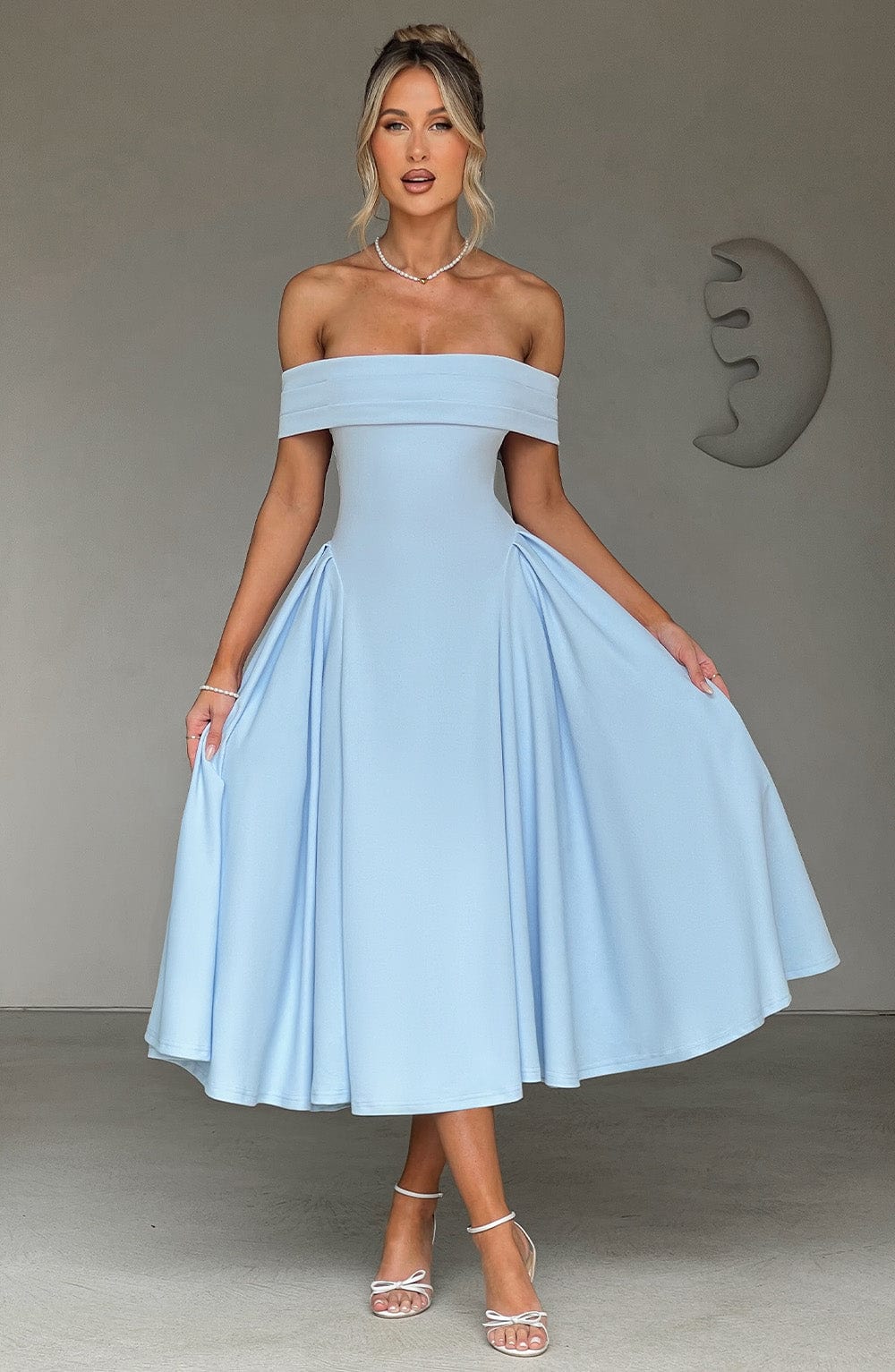 minilena Miranda Midi Dress Blue