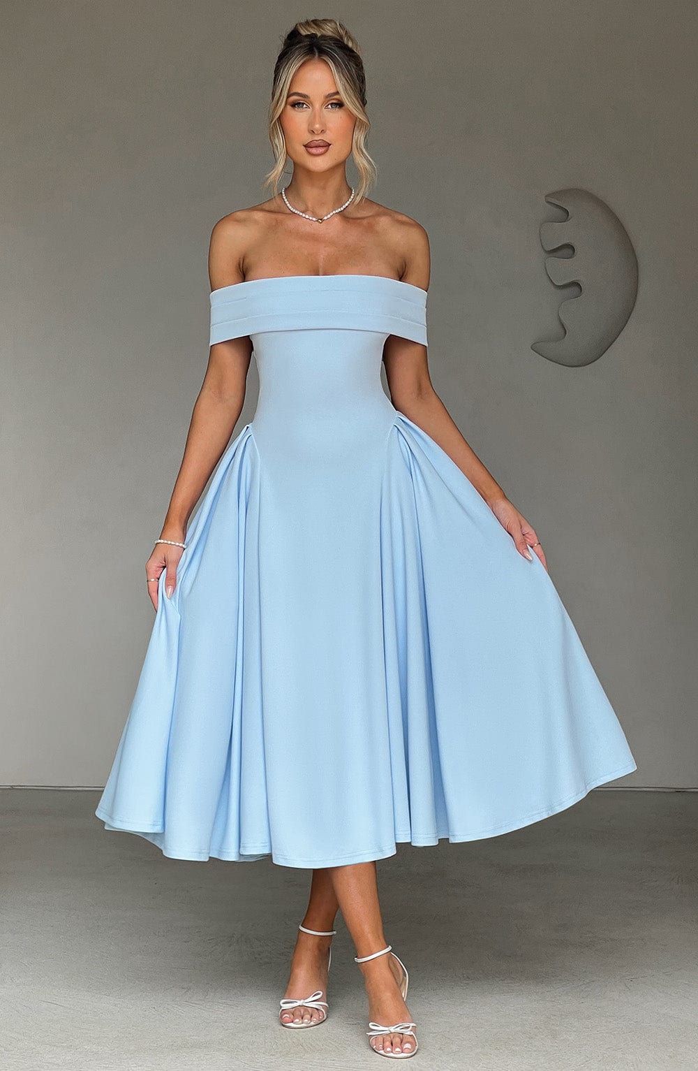 minilena Miranda Midi Dress Blue