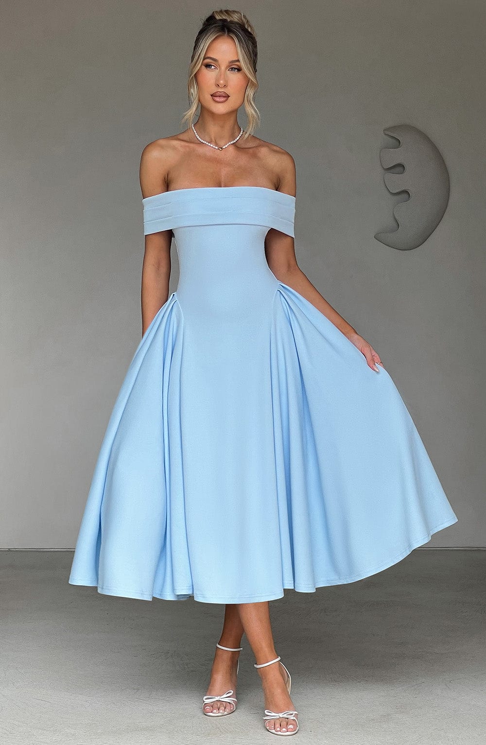minilena Miranda Midi Dress Blue