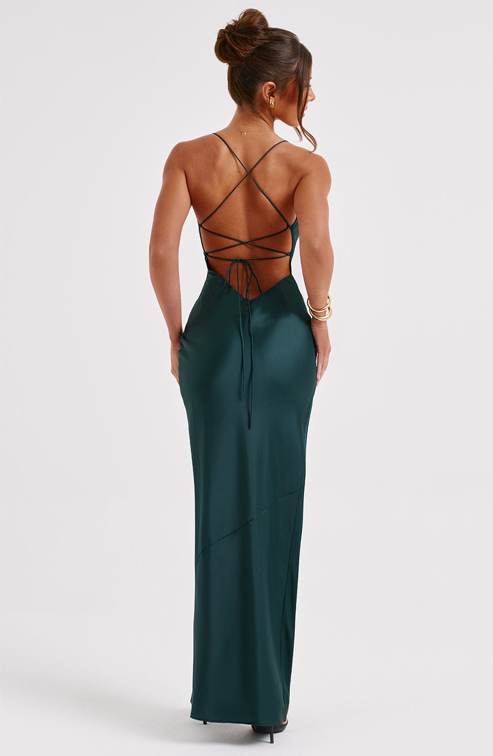 minilena Misha Maxi Dress Emerald