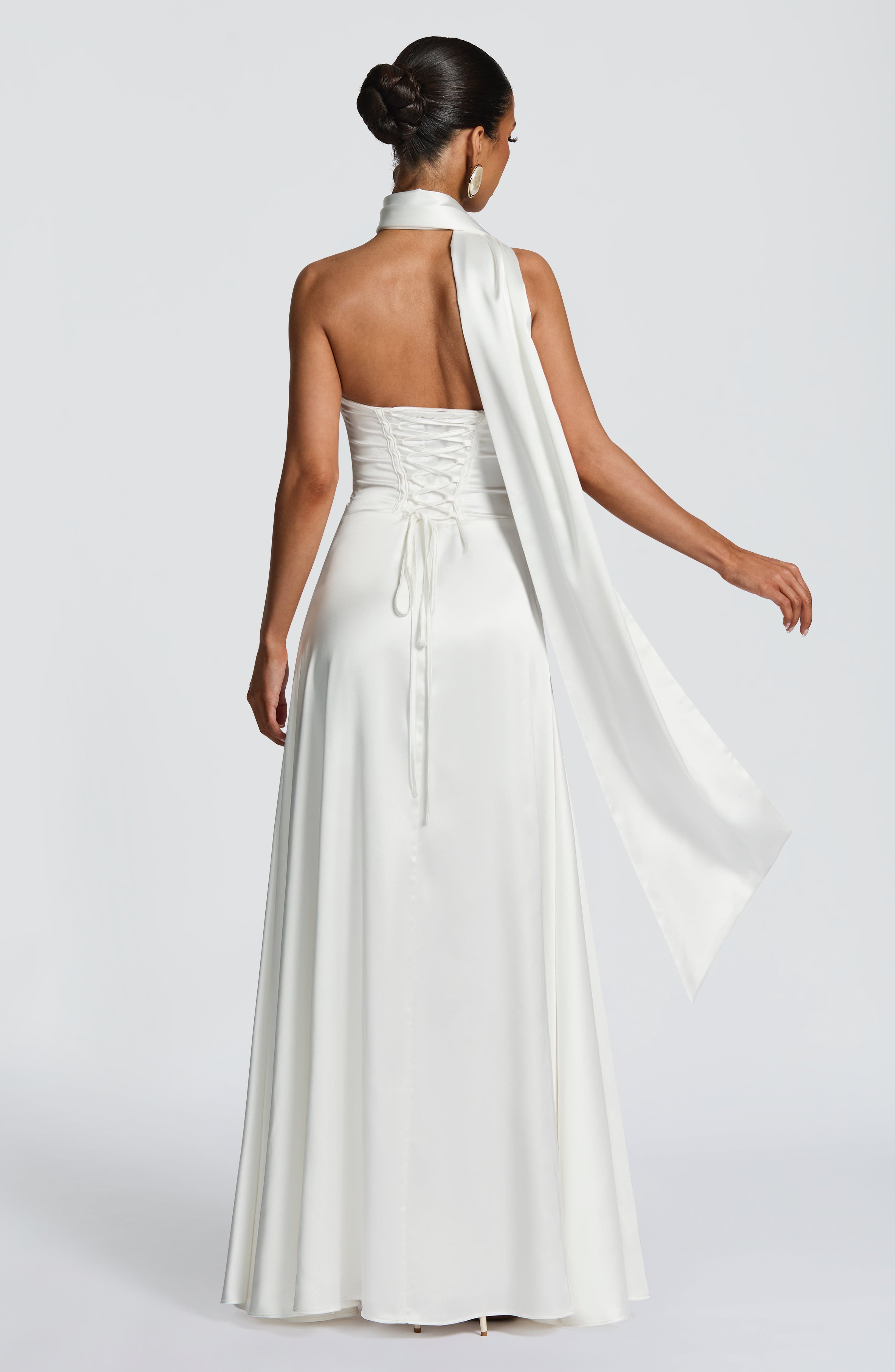 minilena Morven Maxi Dress Ivory